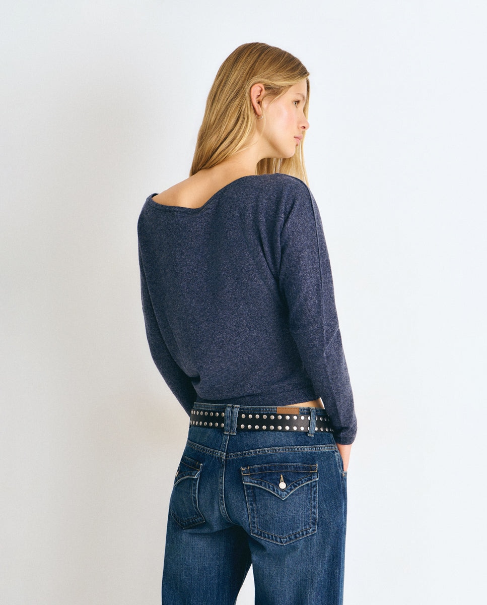 Jersey de mujer de manga larga - Brownie - Azul Azul-2