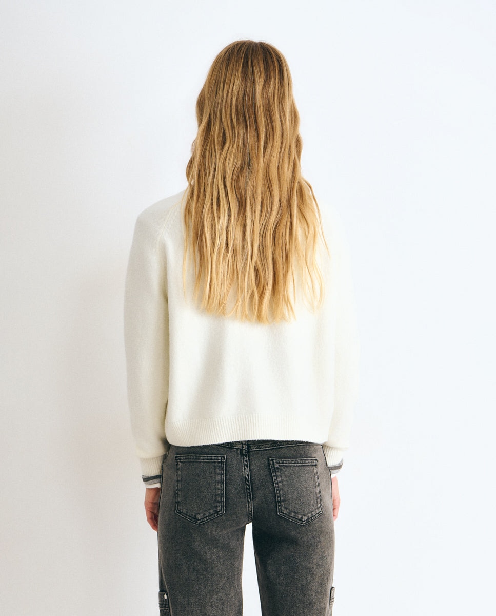 Jersey de mujer con logo brownie - Crudo Crudo-2