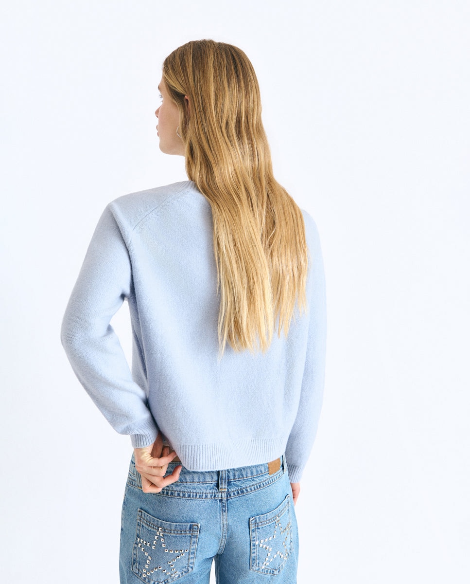Imagen 2 de Jersey de mujer con logo y lentejuelas - Brownie - Azul Azul