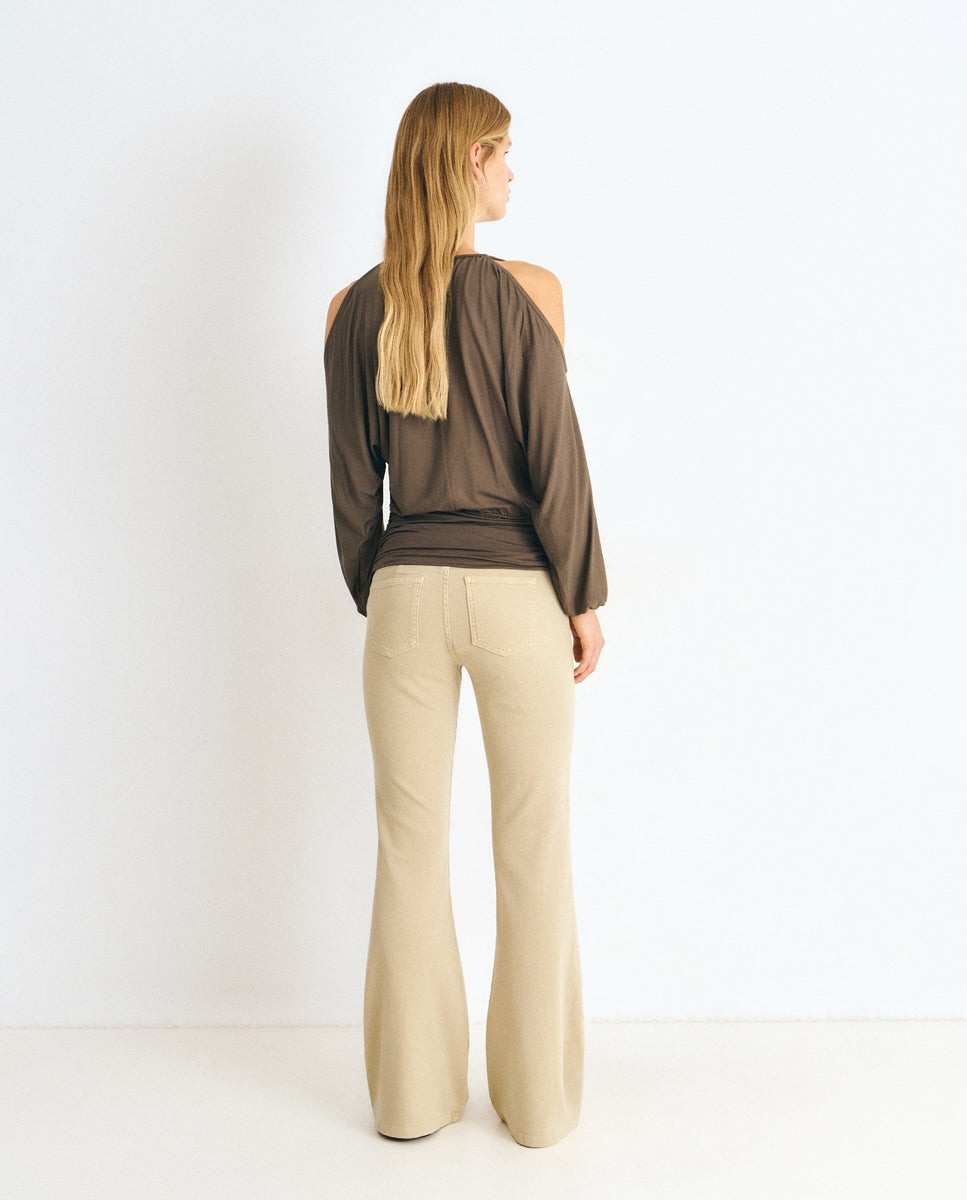 Pantalón de campana de mujer con cordones - Brownie - Arena Arena-2