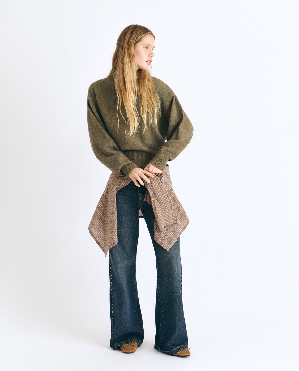 Imagen 4 de Jersey de mujer con de punto - Brownie - Kaki Kaki