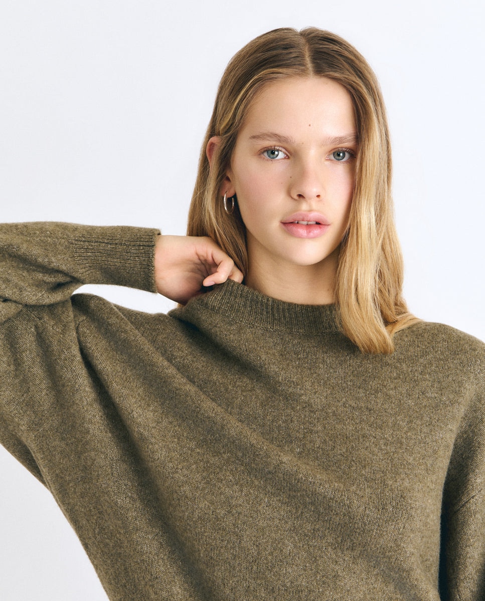 Imagen 5 de Jersey de mujer con de punto - Brownie - Kaki Kaki