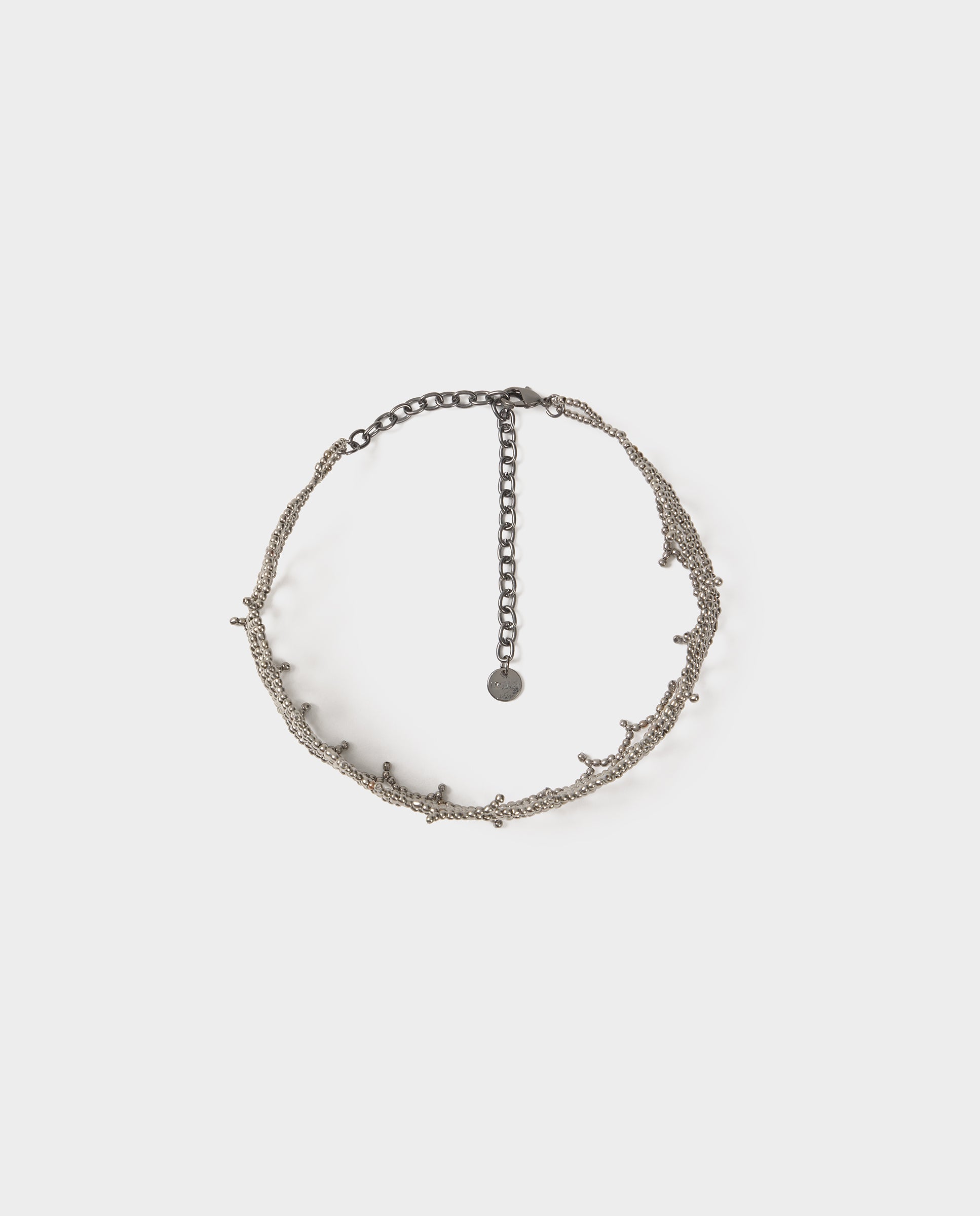 Imagen 2 de Choker malla beads - Brownie - Gris Gris
