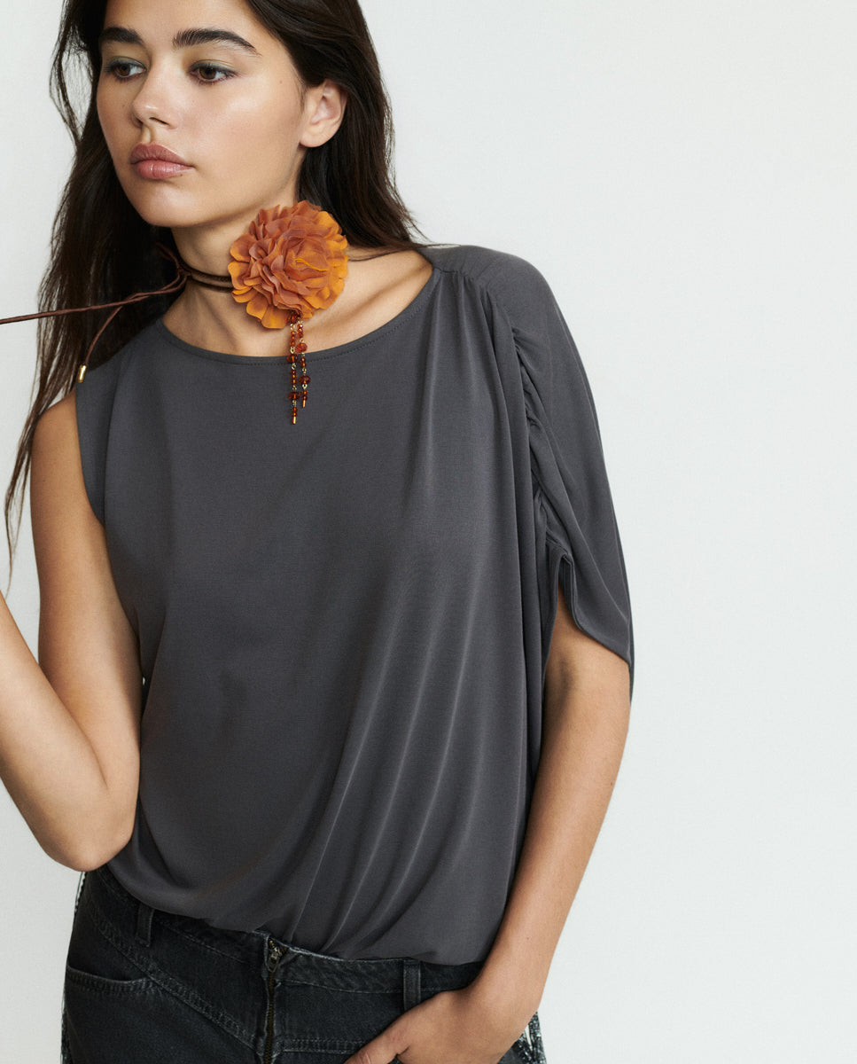 Imagen 1 de Choker flor naranja Naranja
