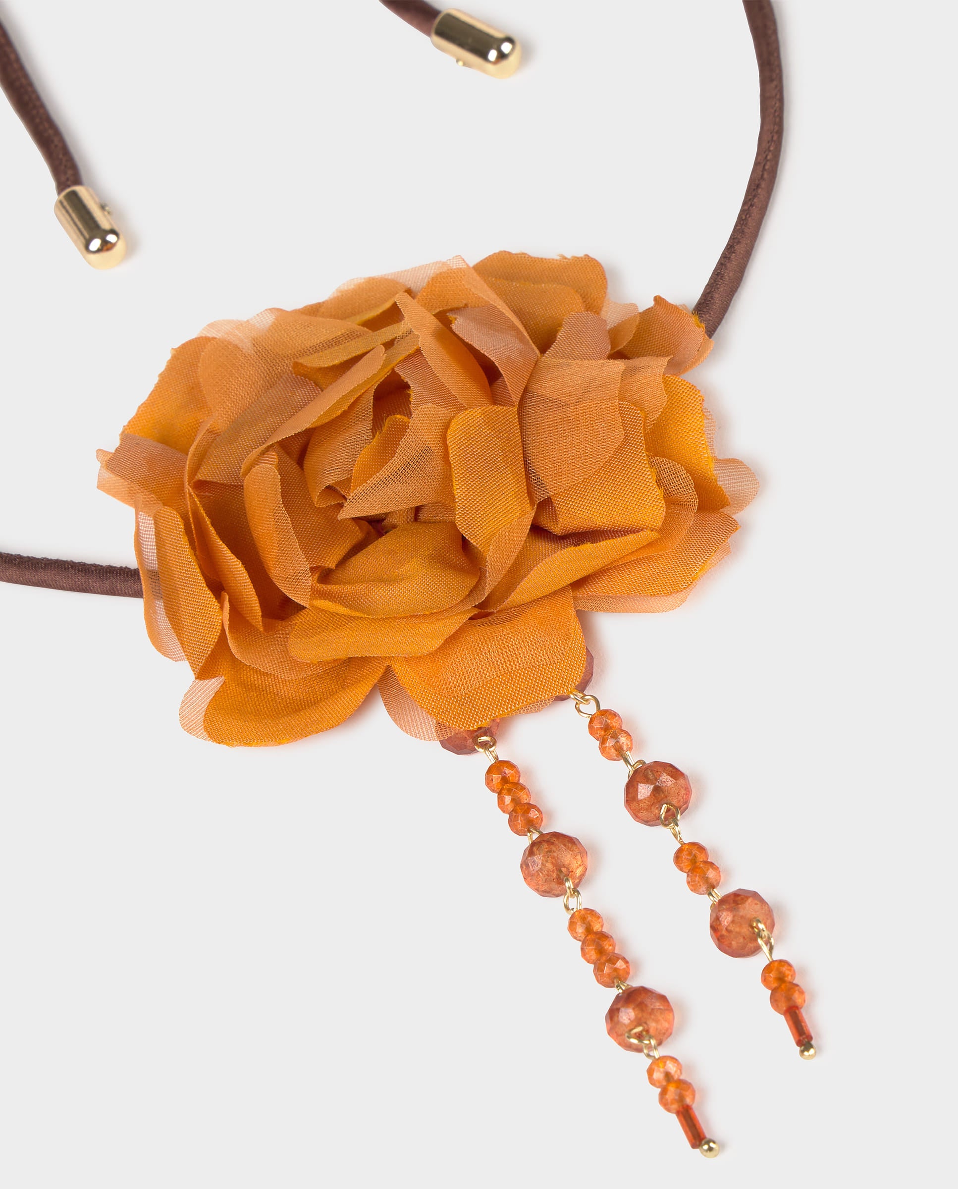 Imagen 4 de Choker flor - Brownie - Naranja Naranja