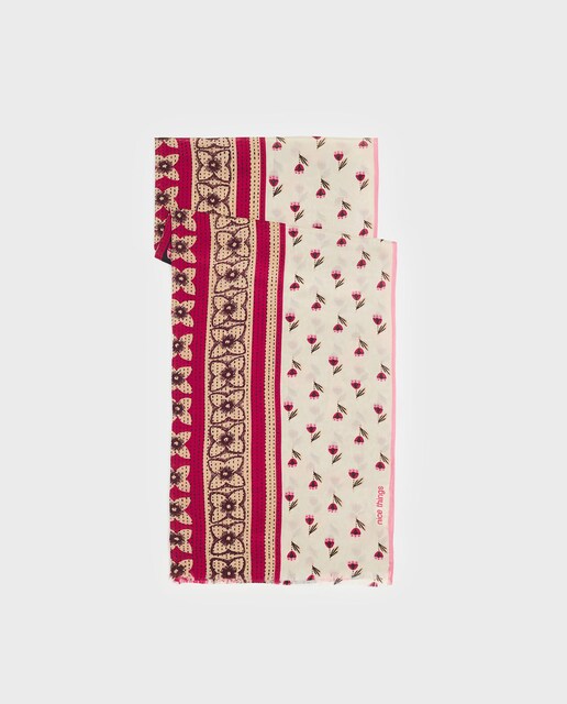 Imagen 0 de Pañuelo de mujer con estampado de flores