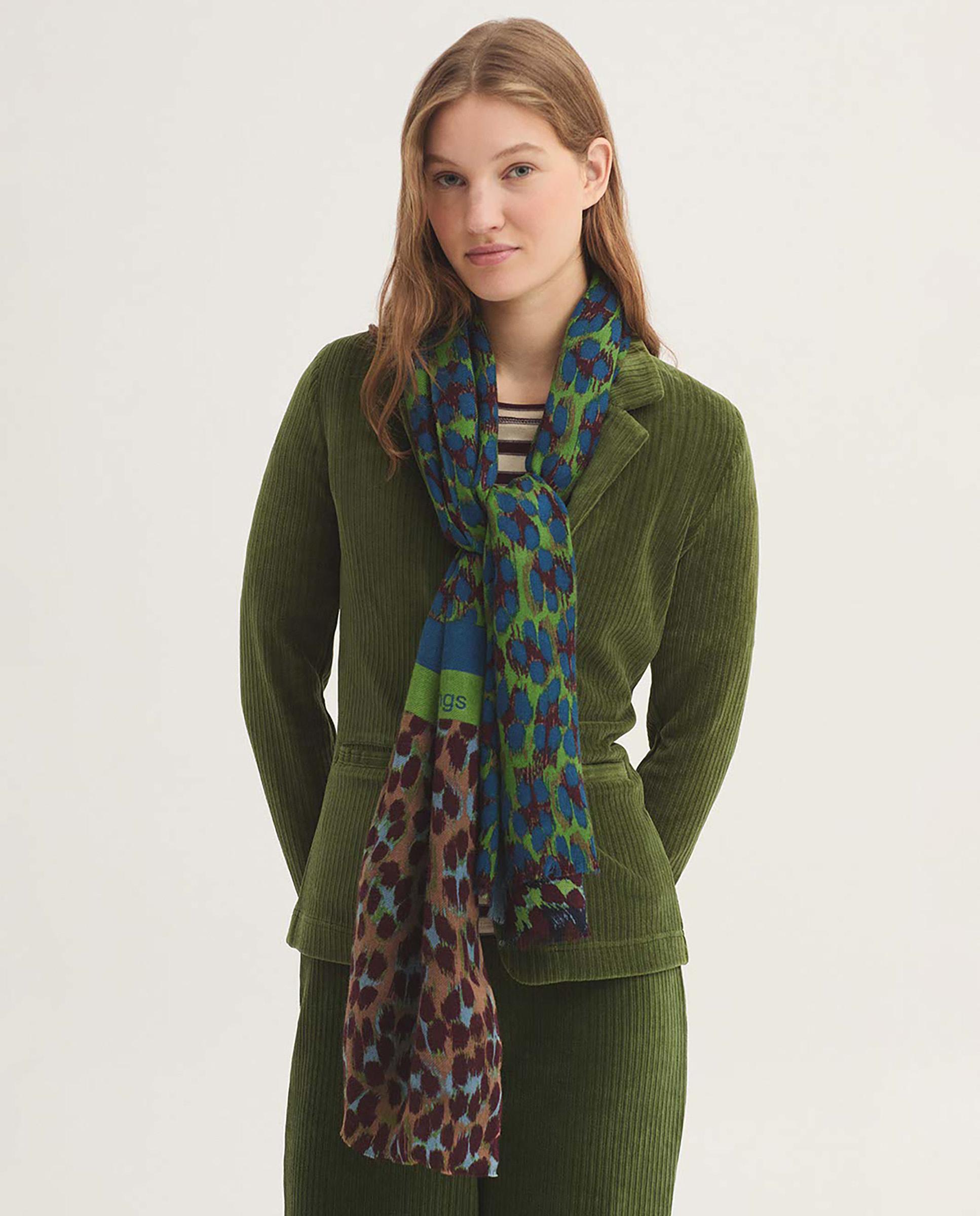 Bufanda Gasa Estampado Leopardo Collar Regalo Pañuelo Mujer Con Colgante - Estampado Leopardo Gasa 192cm | Bufanda Elegante Multiusos Complemento Elegante Verano