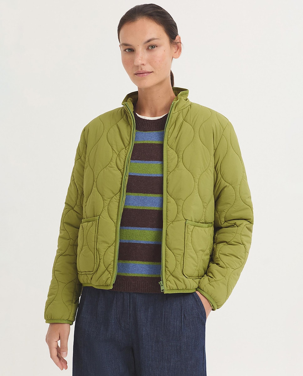 Chaqueta acolchada de mujer repelente al agua · Nice Things · El