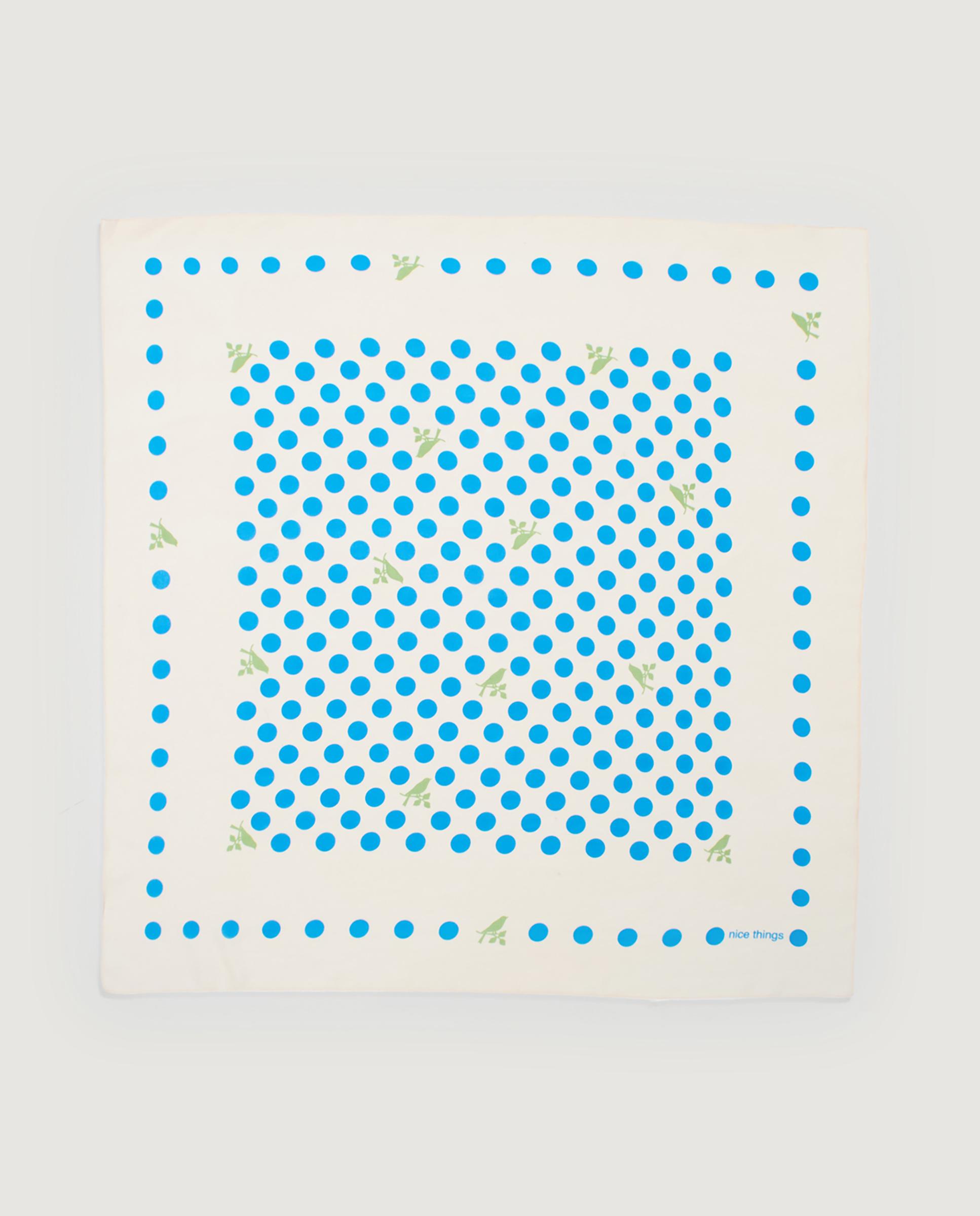 Pañuelo de mujer con lunares - Nice Things - Azul Azul-1