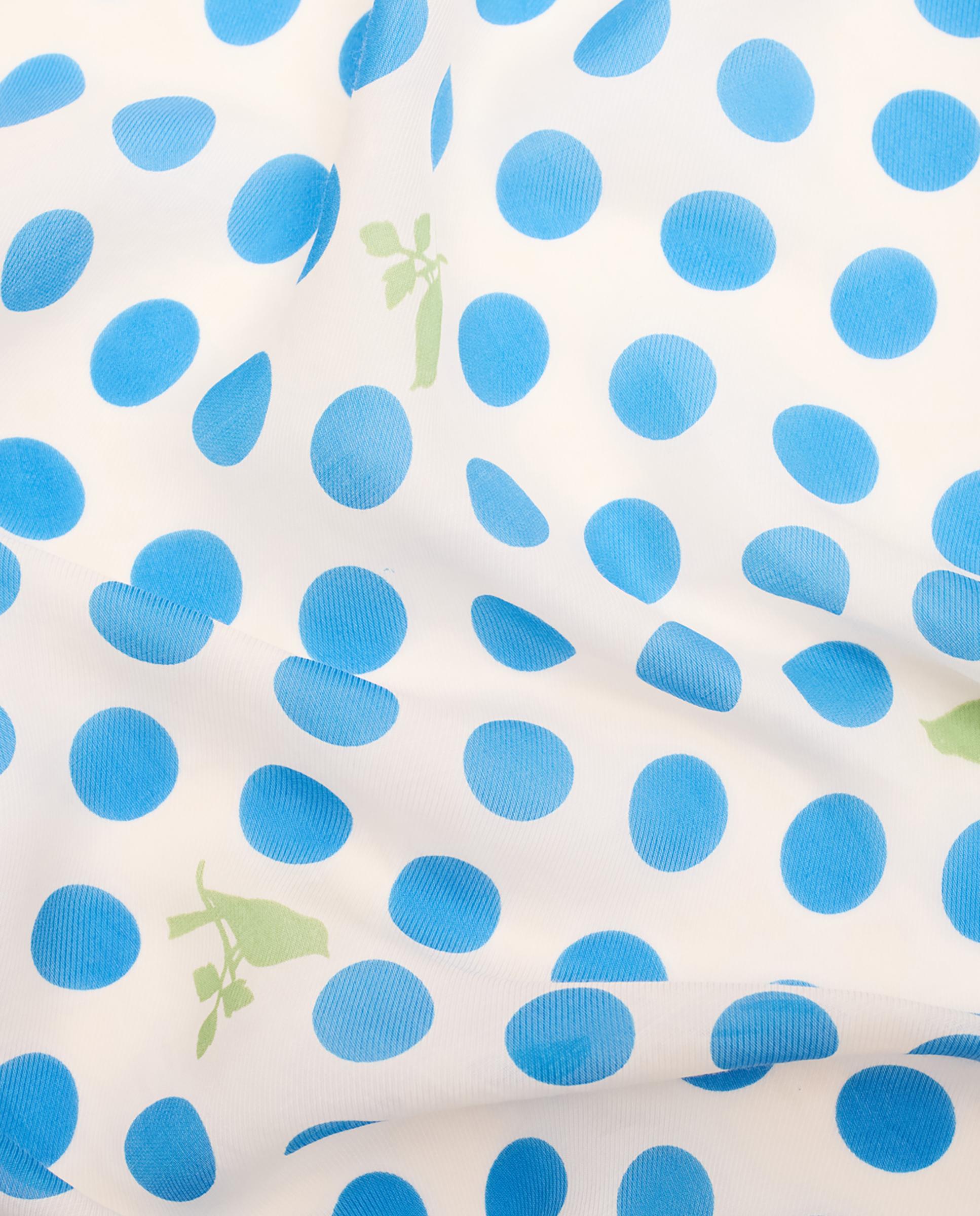Pañuelo de mujer con lunares - Nice Things - Azul Azul-5