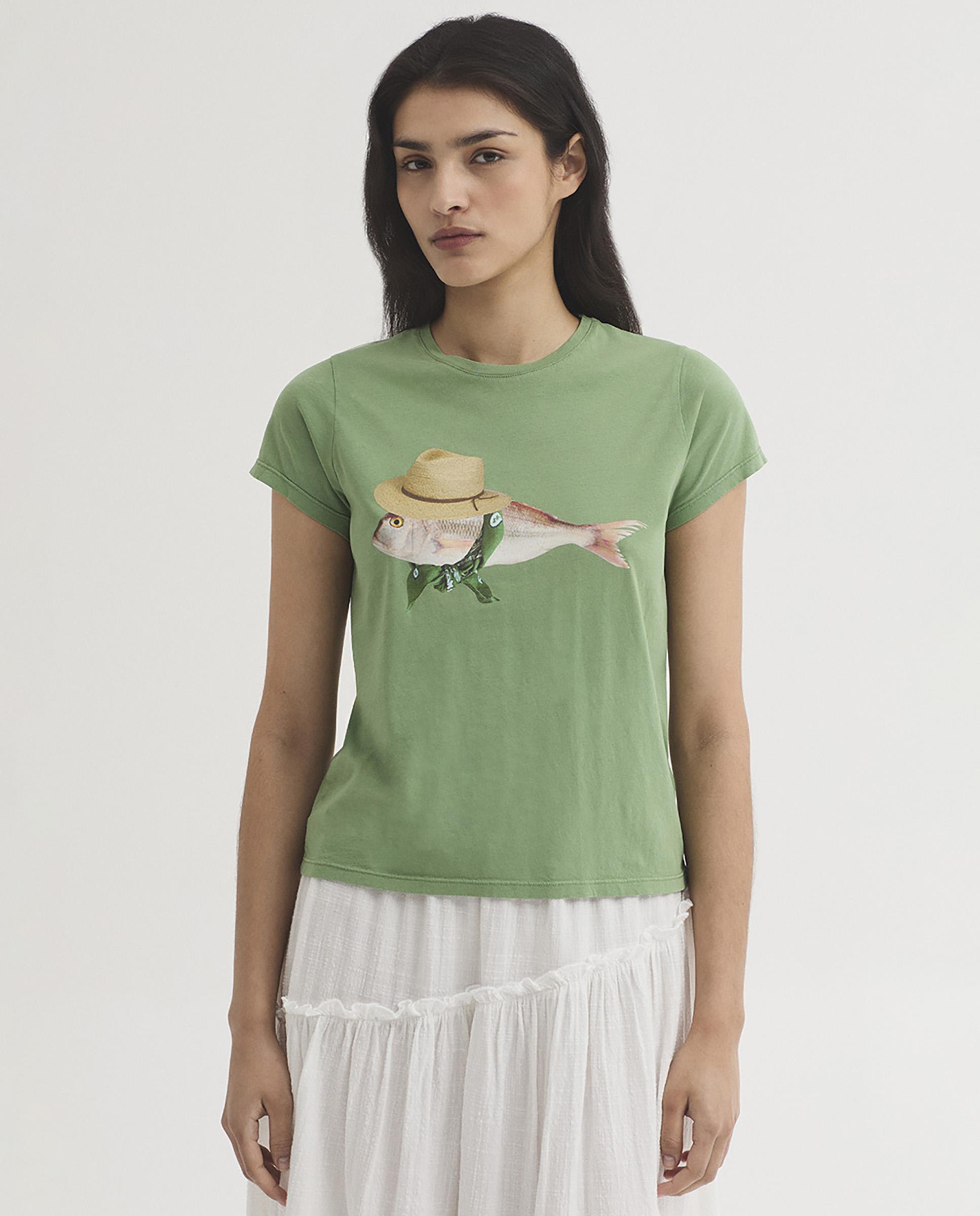 Nice Things - Camiseta de mujer 100% algodón de manga corta.