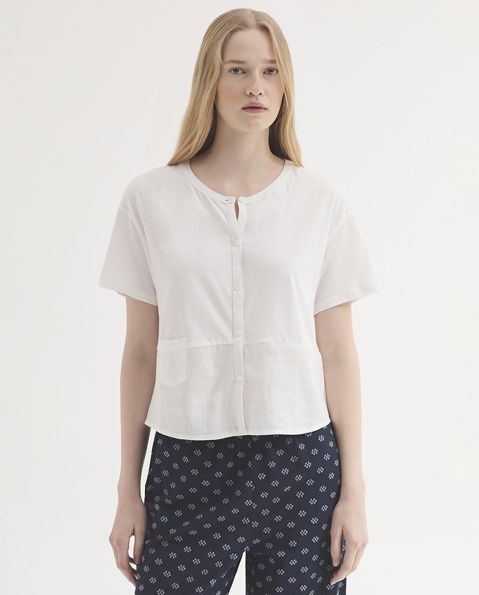 Nice Things - Camisa de mujer de manga corta.