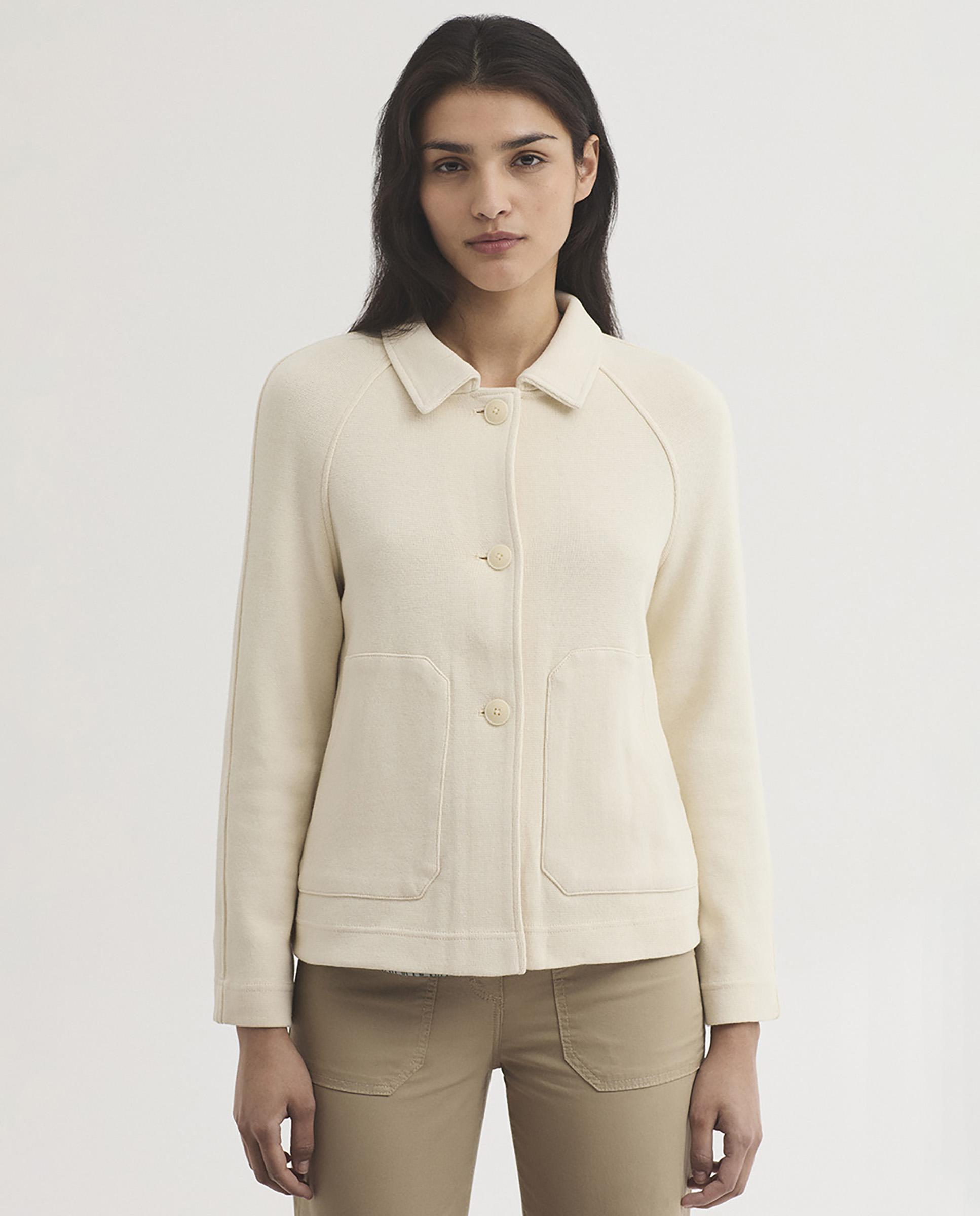 Nice Things - Chaqueta de mujer 100% algodón con bolsillos.