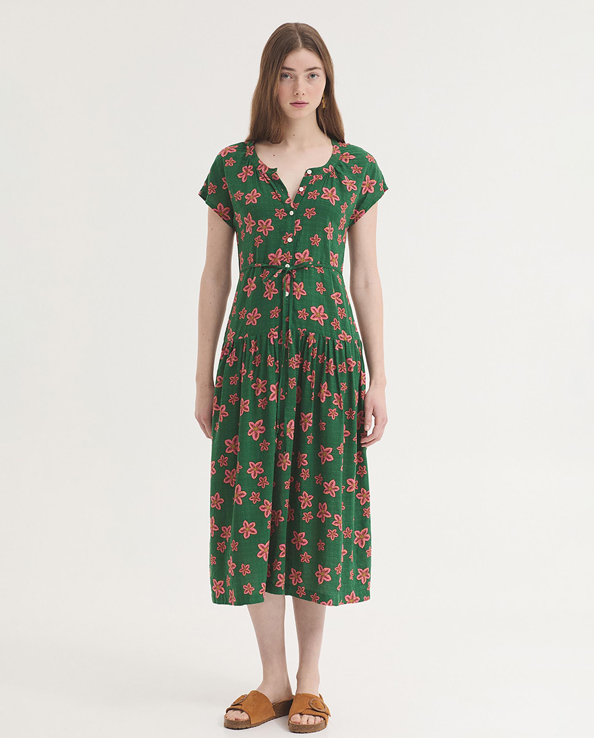 Nice Things - Vestido midi con estampado de flores.