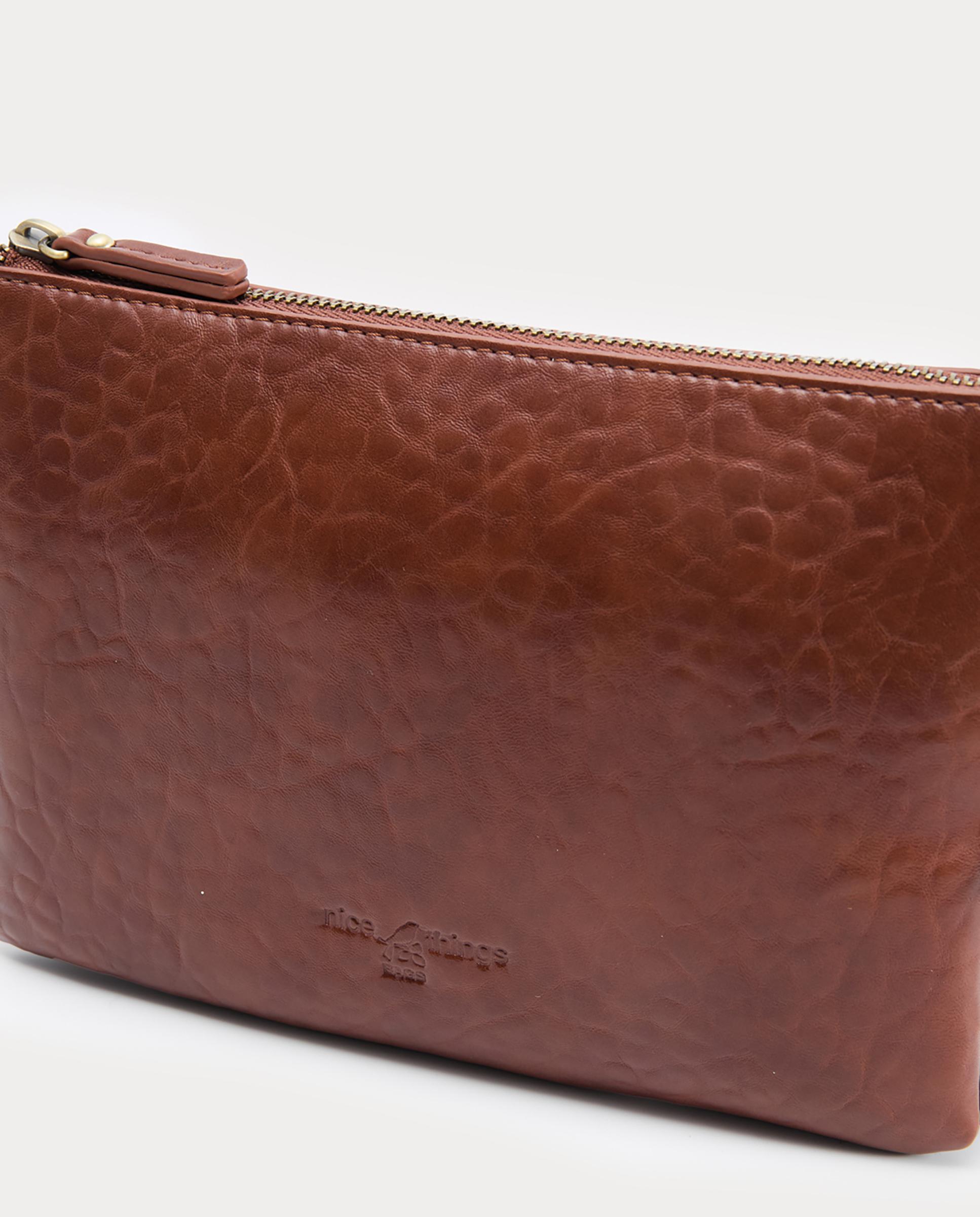 Bandolera de mujer con estampado animal print - Nice Things - Marrón Marrón-5