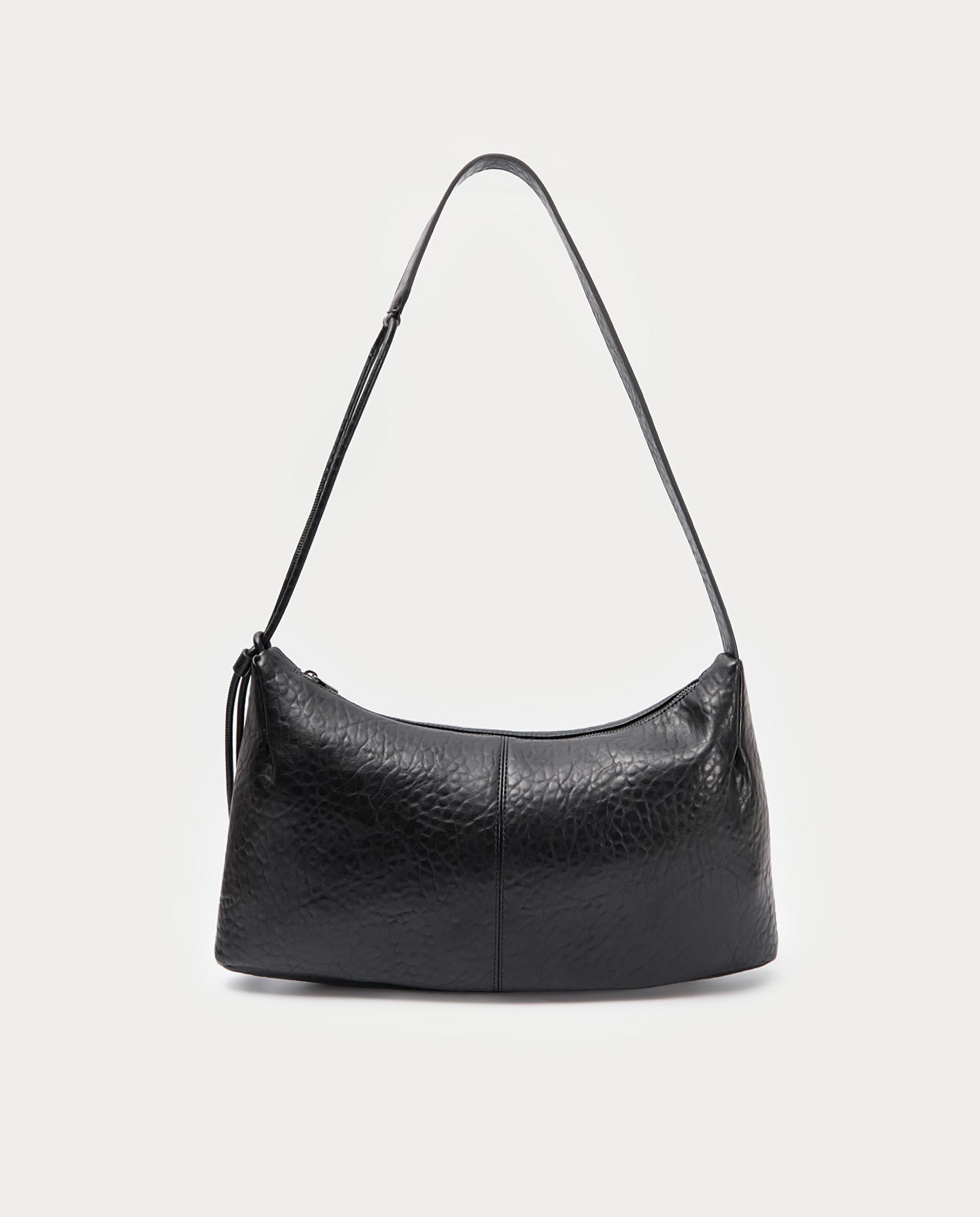 Bolso de hombro efecto animal print con cierre de cremallera - Nice Things - Negro Negro-7