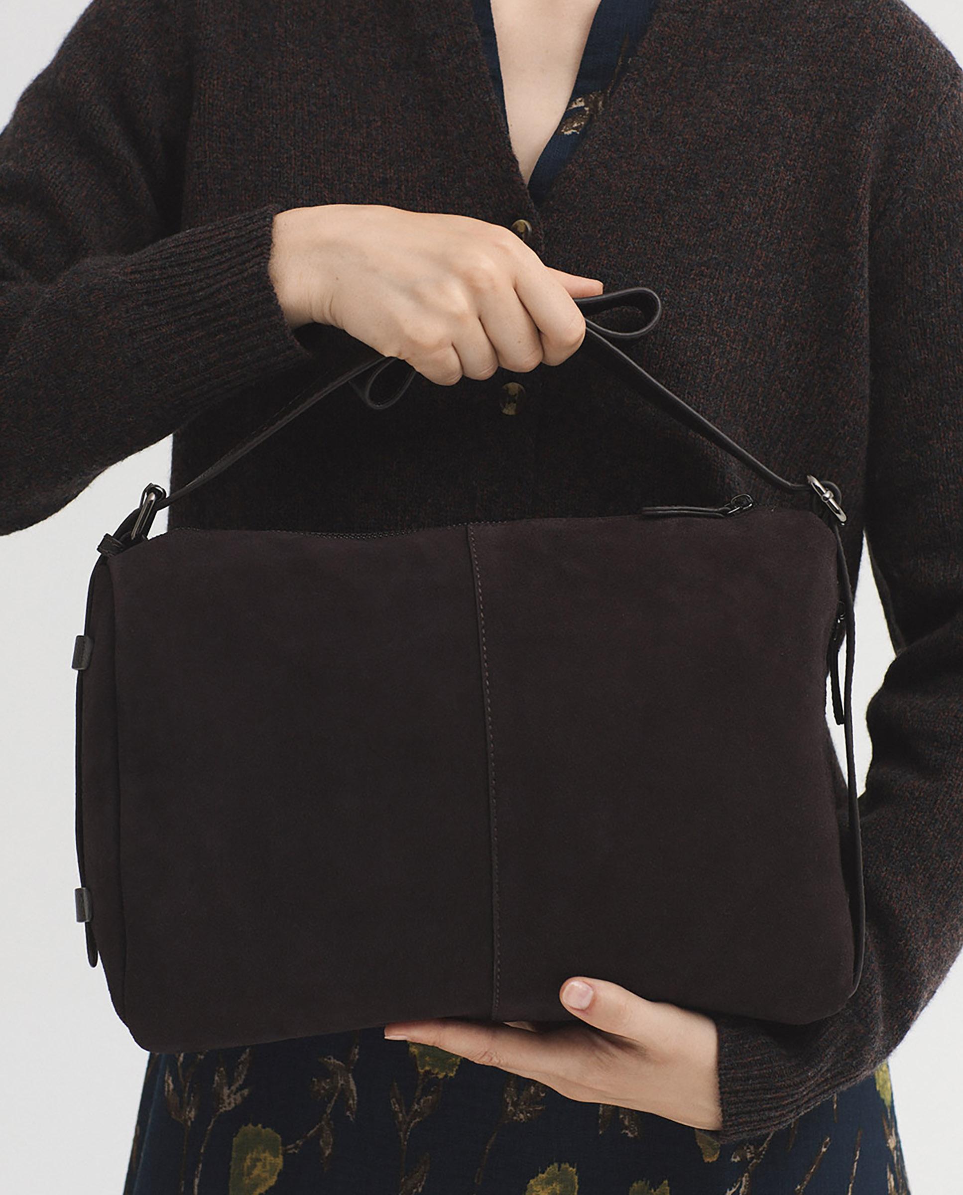 Bolso de hombro 100% piel multiposición - Nice Things - Marrón Marrón-2