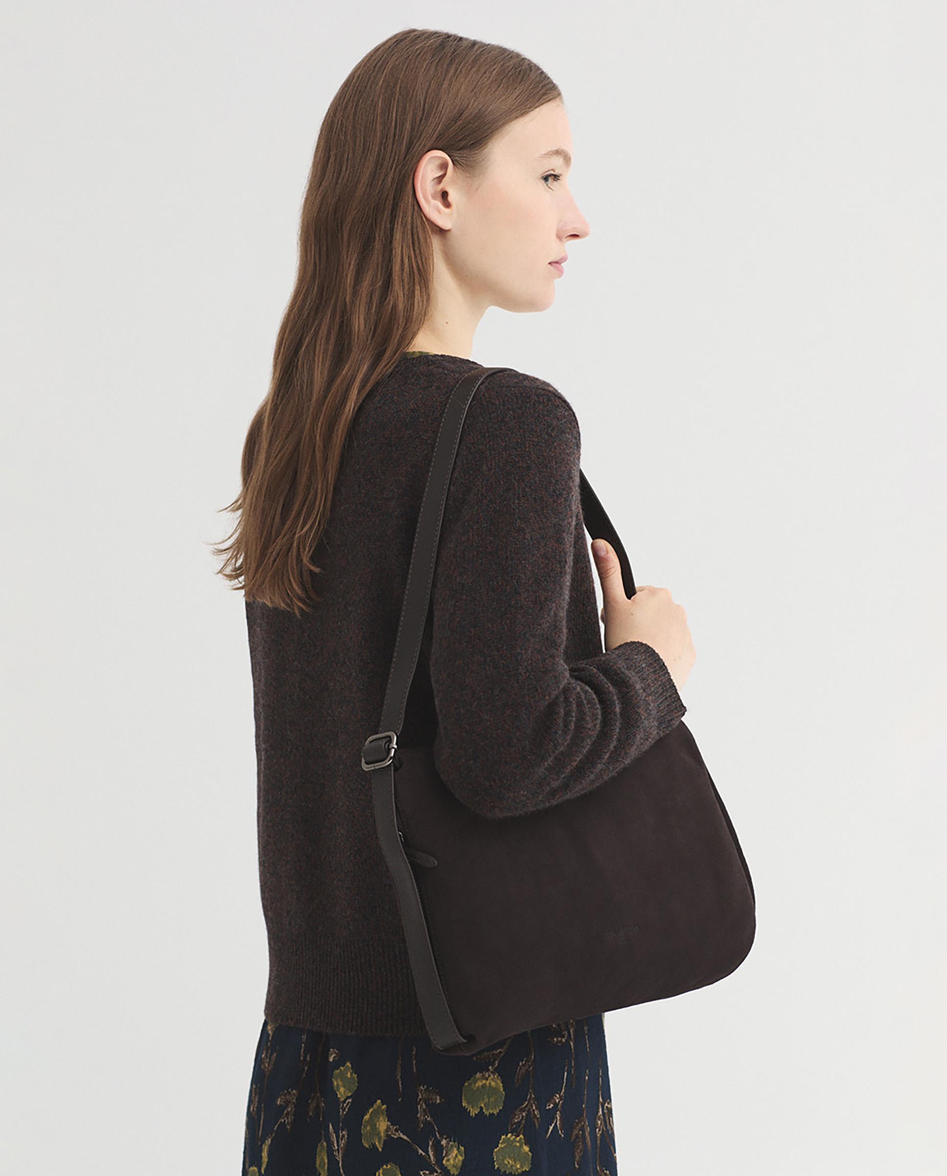 Bolso de hombro 100% piel multiposición - Nice Things - Marrón Marrón-4