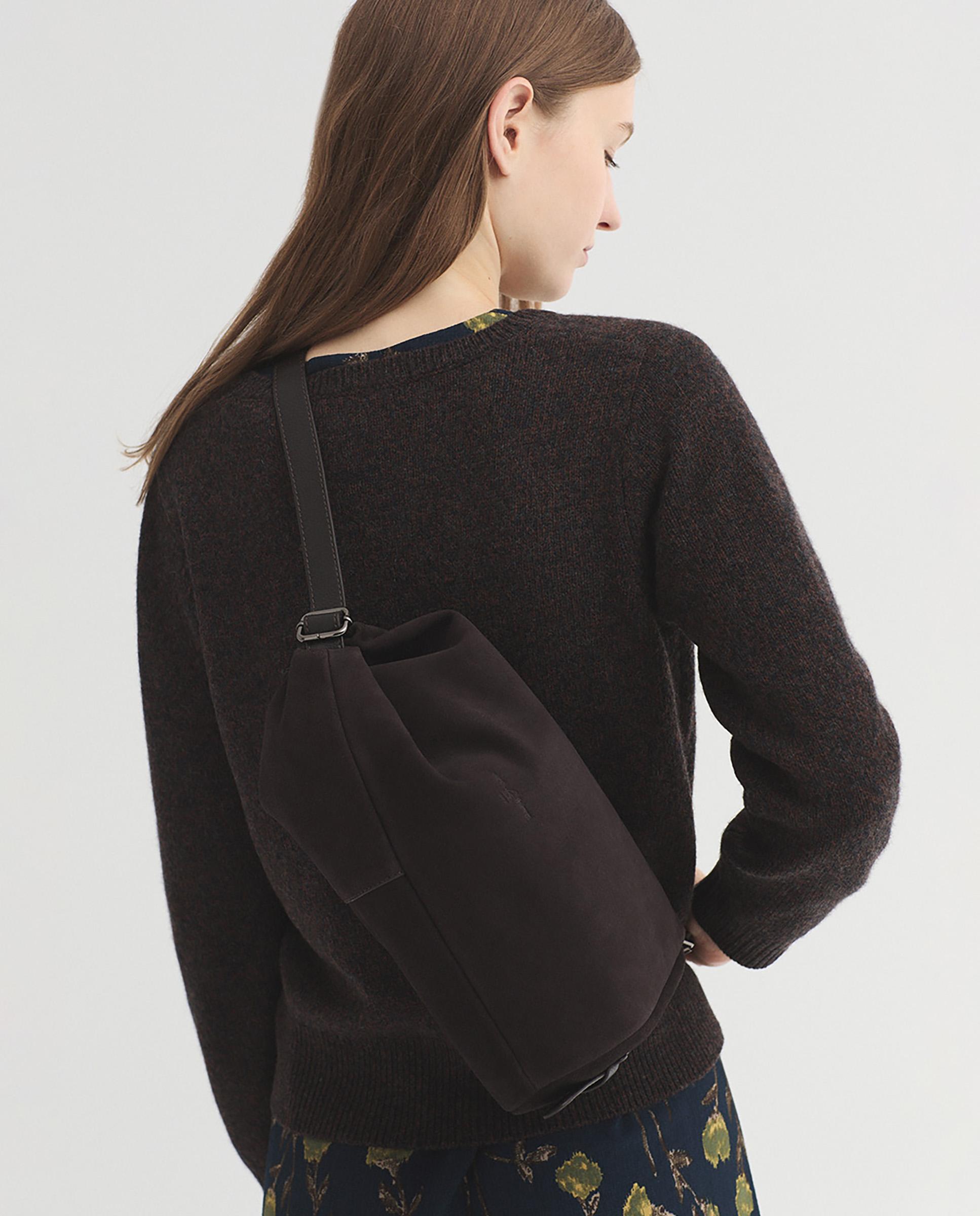Bolso de hombro 100% piel multiposición - Nice Things - Marrón Marrón-5