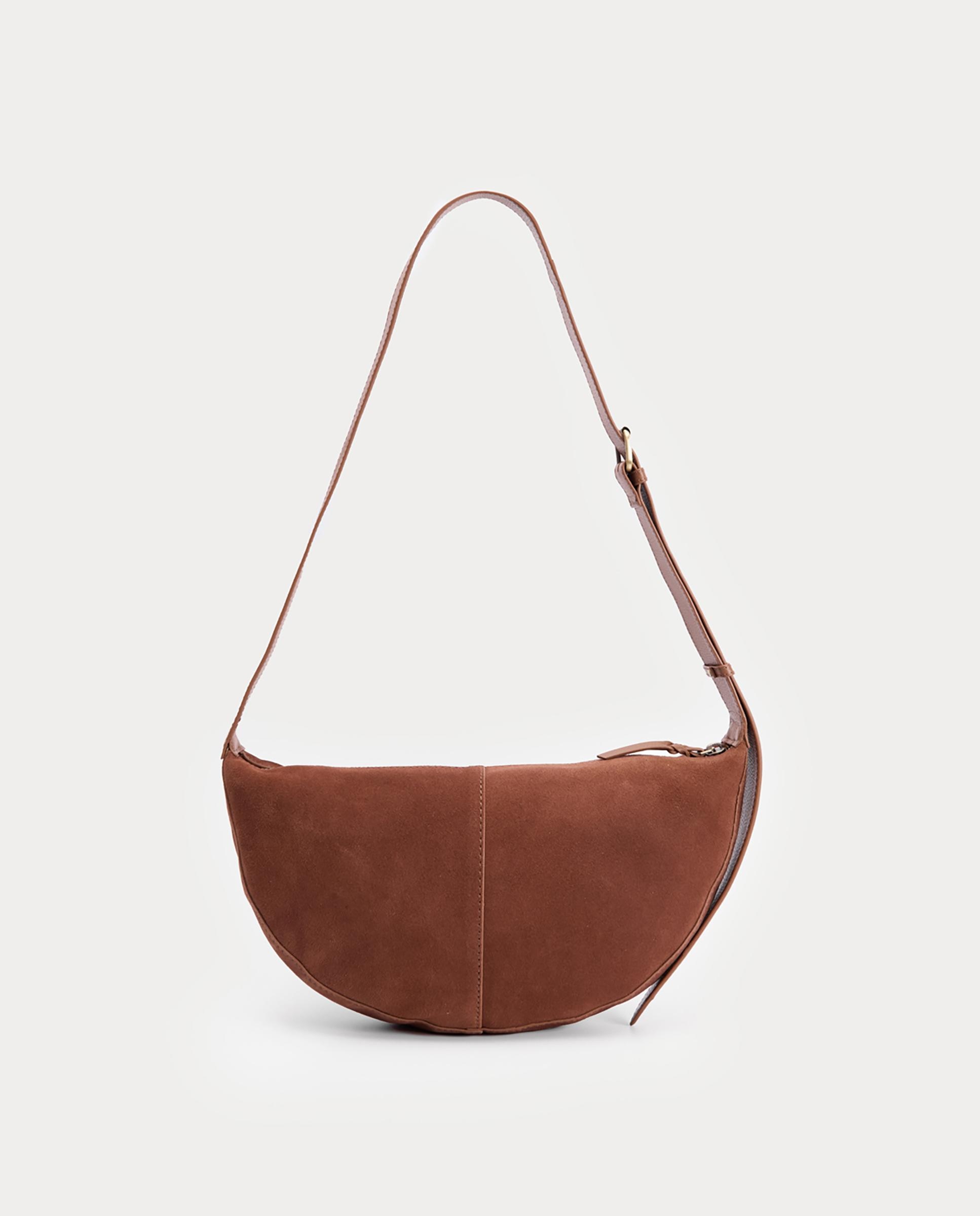 Imagen 1 de Bolso de hombro 100% piel con asa regulable - Nice Things - Marrón Marrón