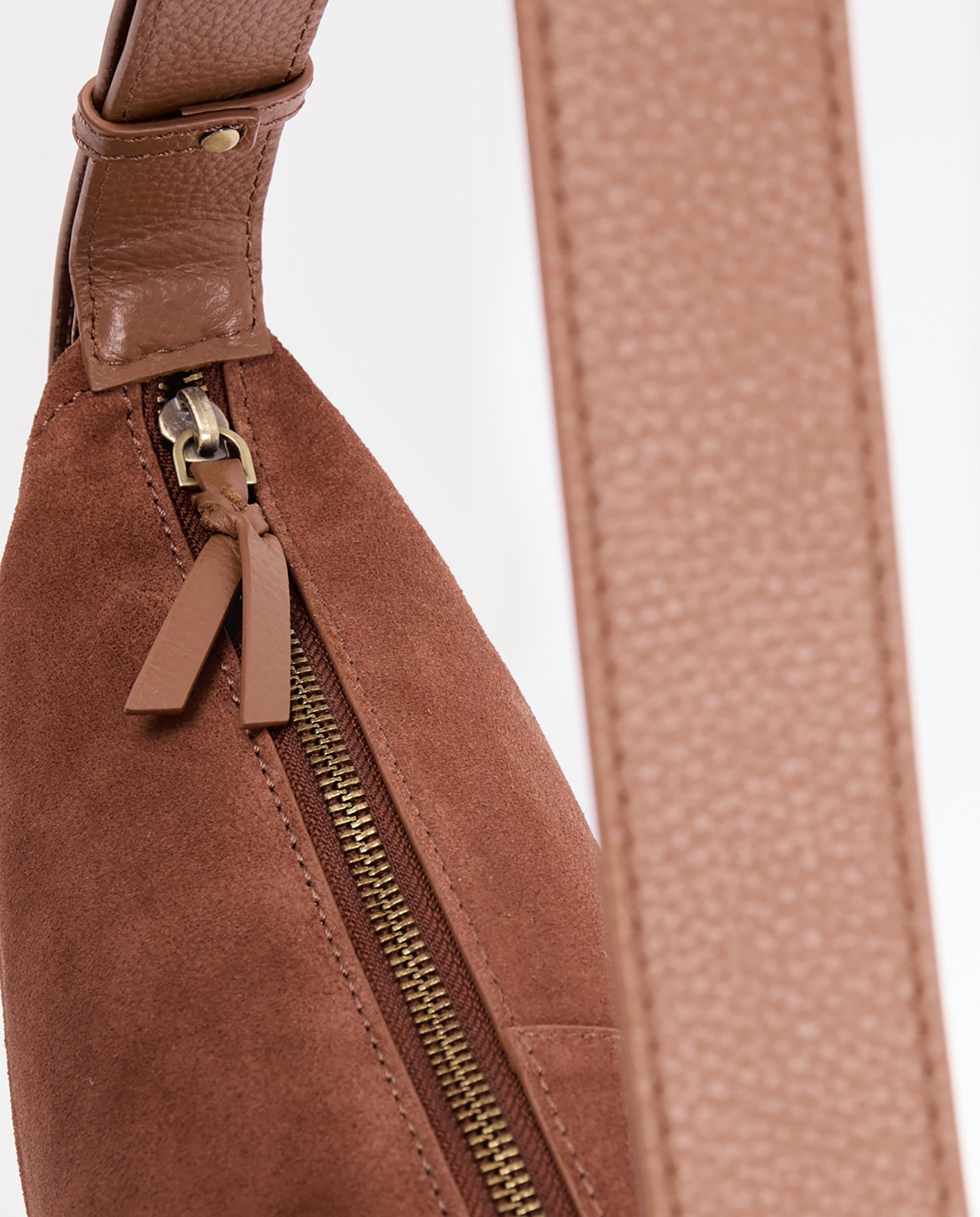 Imagen 6 de Bolso de hombro 100% piel con asa regulable - Nice Things - Marrón Marrón