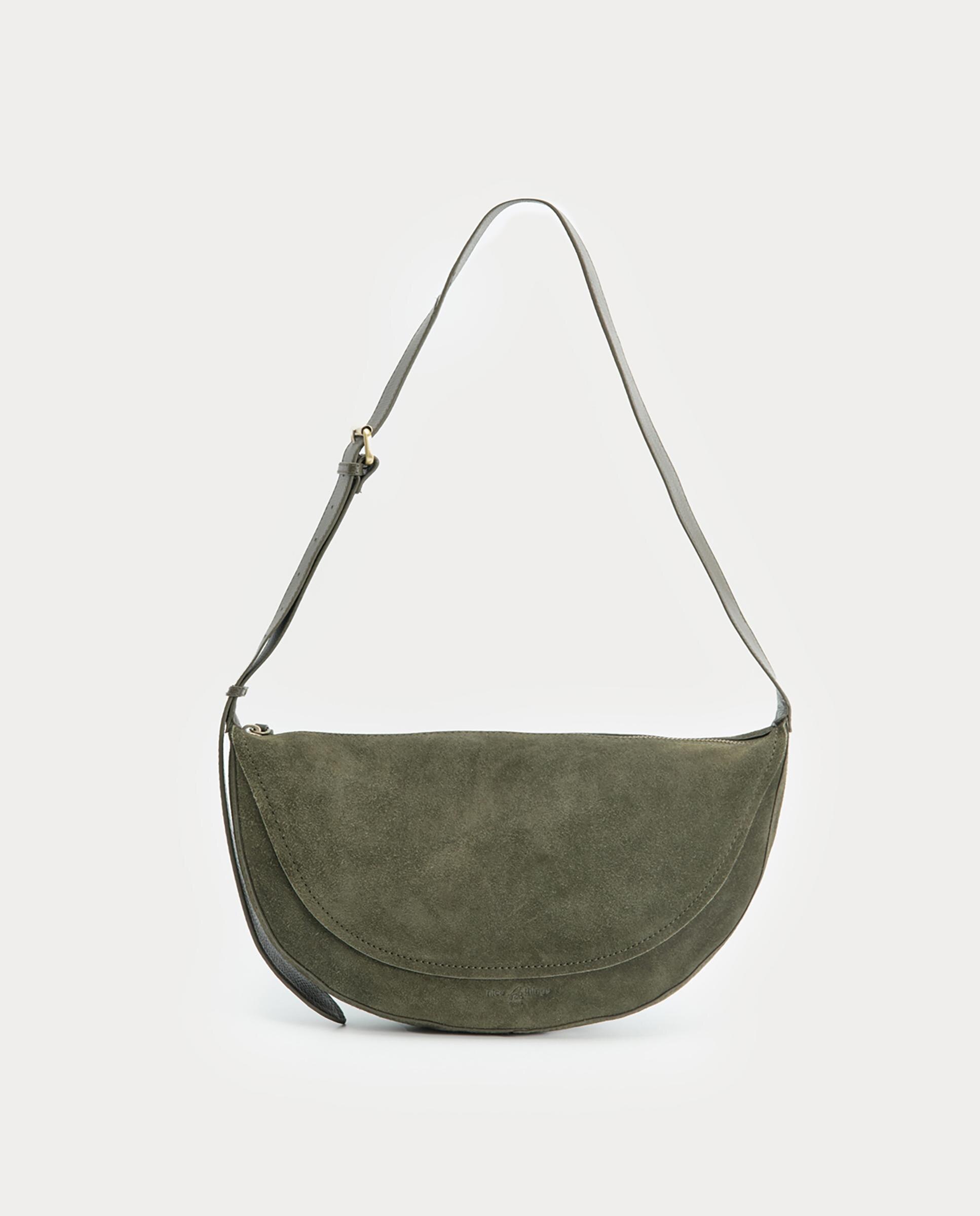 Imagen 7 de Bolso de hombro 100% piel con asa regulable - Nice Things - Verde Verde