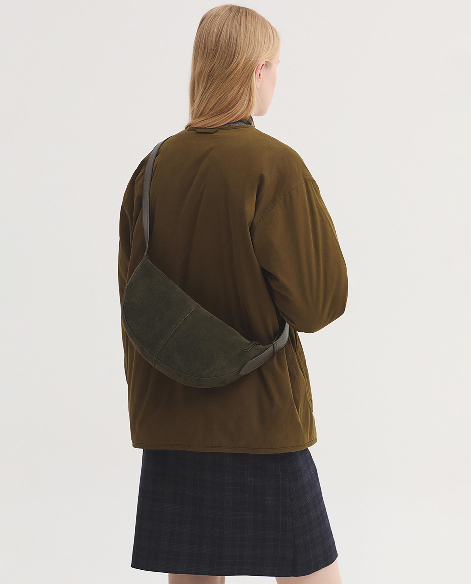 Imagen 4 de Bolso de hombro 100% piel con asa regulable - Nice Things - Verde Verde