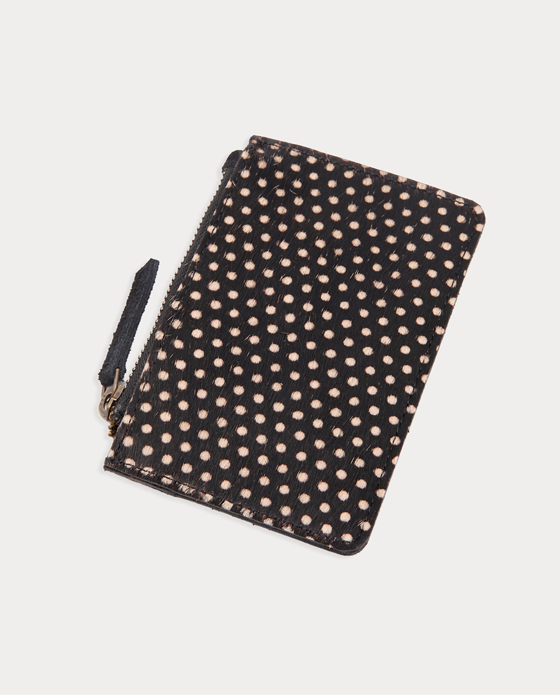 Cartera de mujer 100% piel con lunares - Nice Things - Negro Negro-1