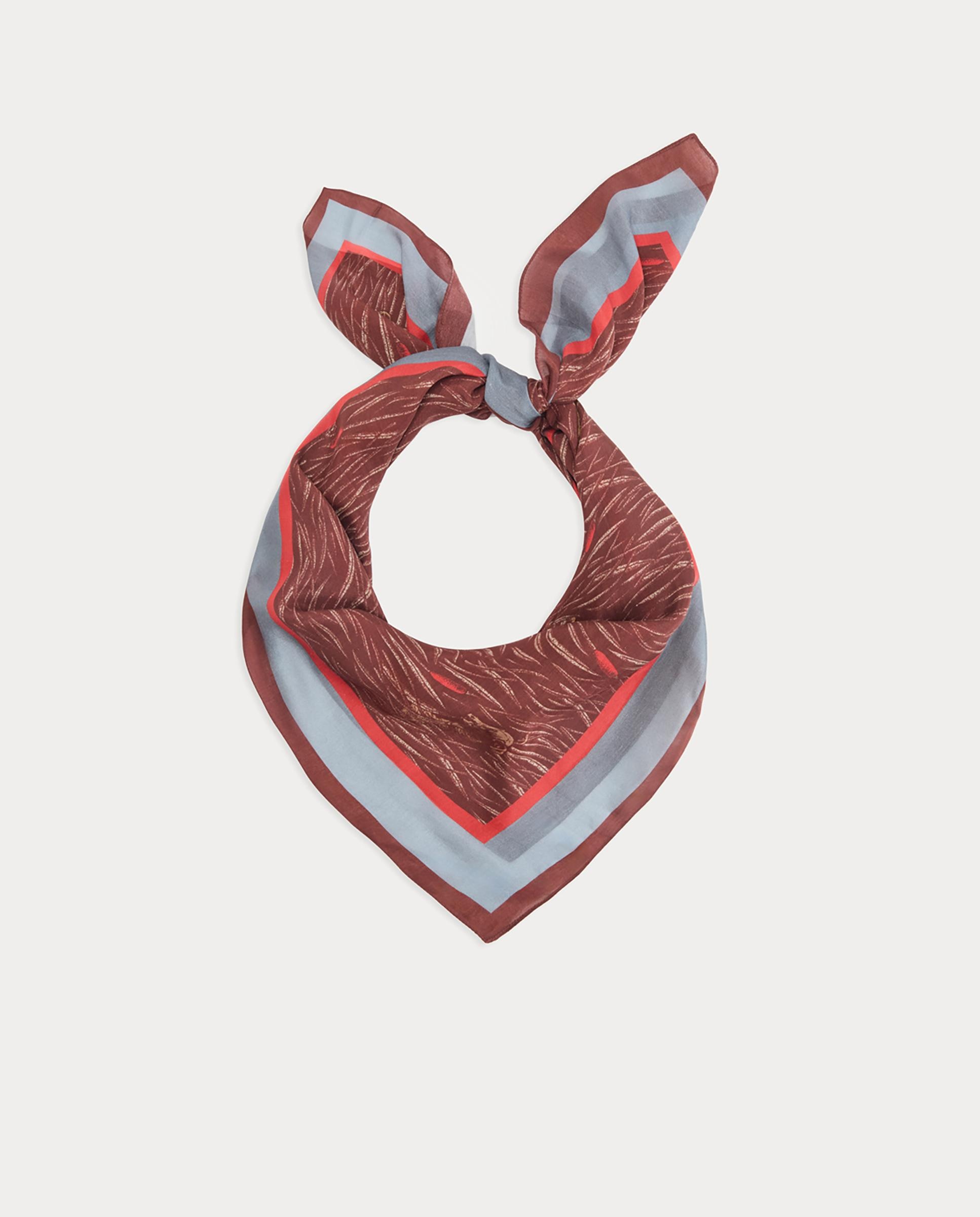 Imagen 6 de Pañuelo de mujer con estampado de lobos - Nice Things - Burdeos Burdeos