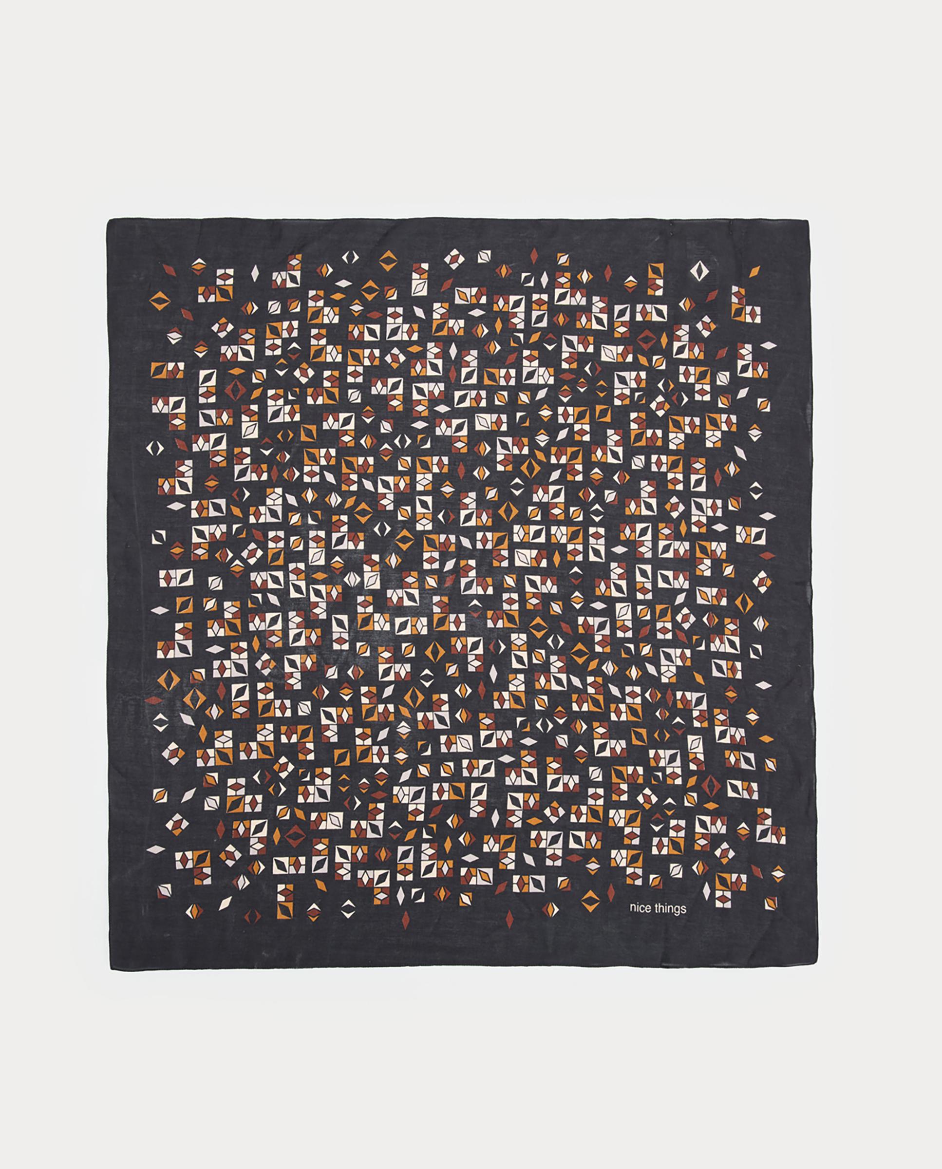 Imagen 1 de Pañuelo de mujer con estampado geométrico - Nice Things - Negro Negro