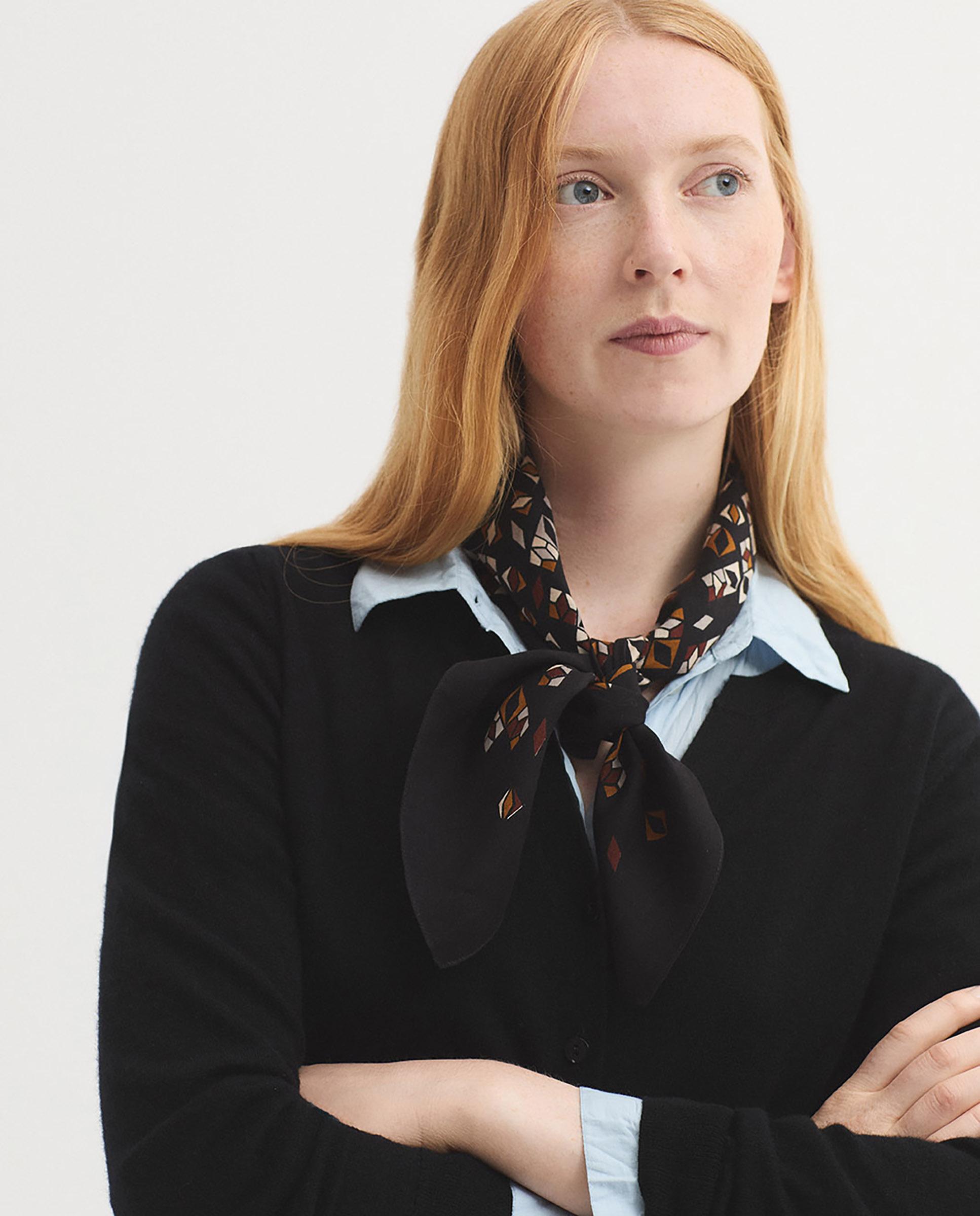 Imagen 2 de Pañuelo de mujer con estampado geométrico - Nice Things - Negro Negro