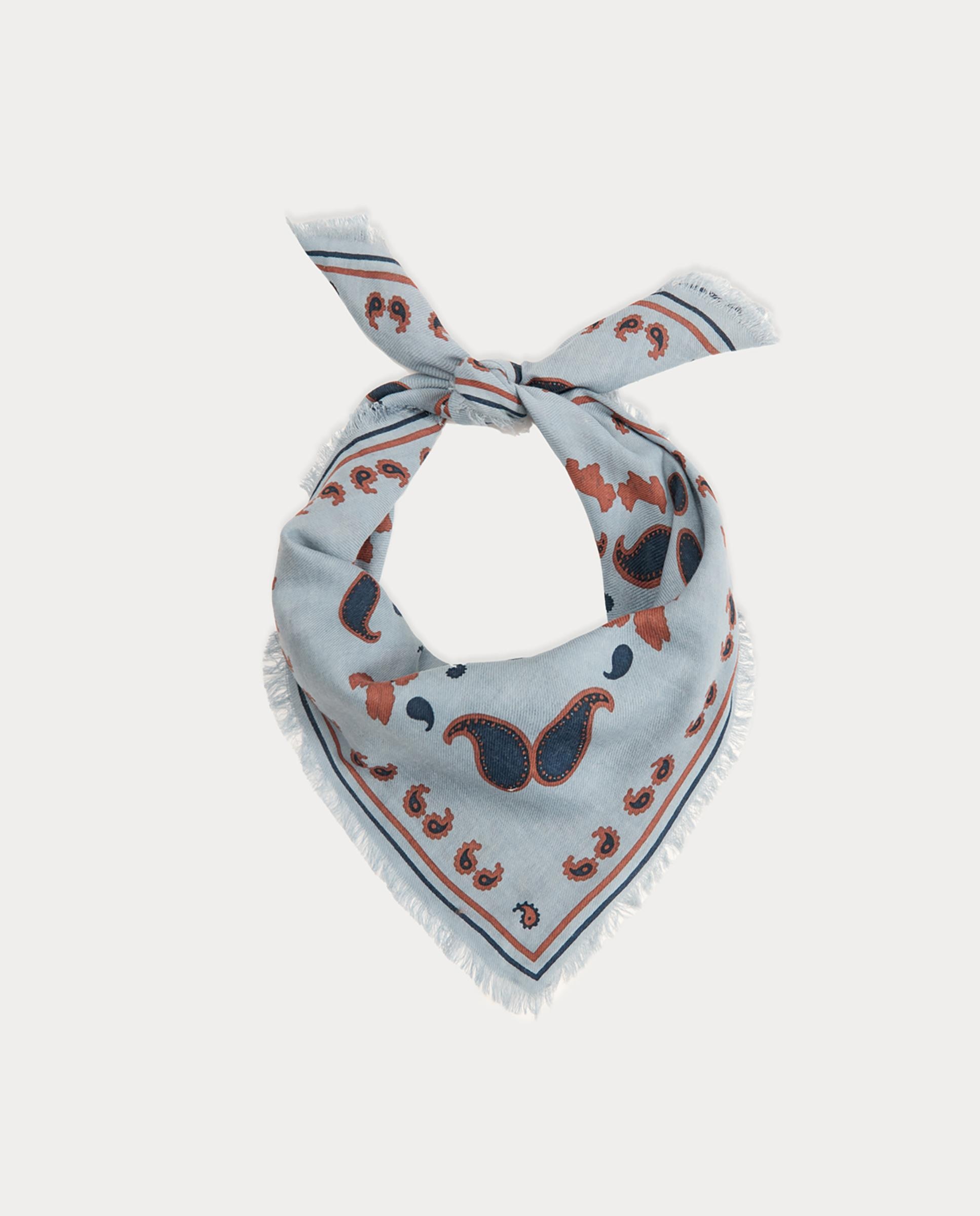 Bandana de mujer en algodón con estampados - Nice Things - Azul Azul-5