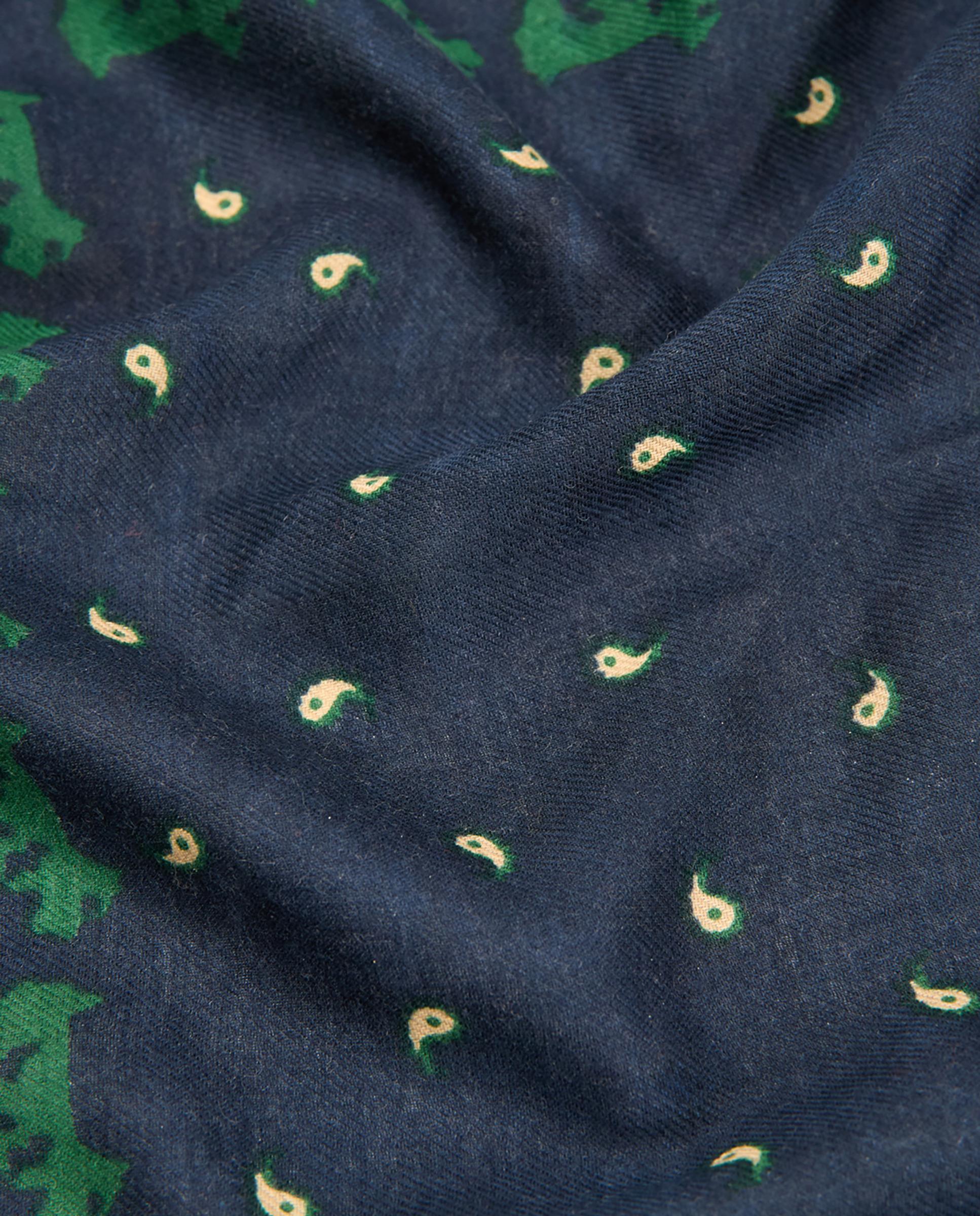 Pañuelo de mujer en algodón con estampados - Nice Things - Azul marino Azul marino-6