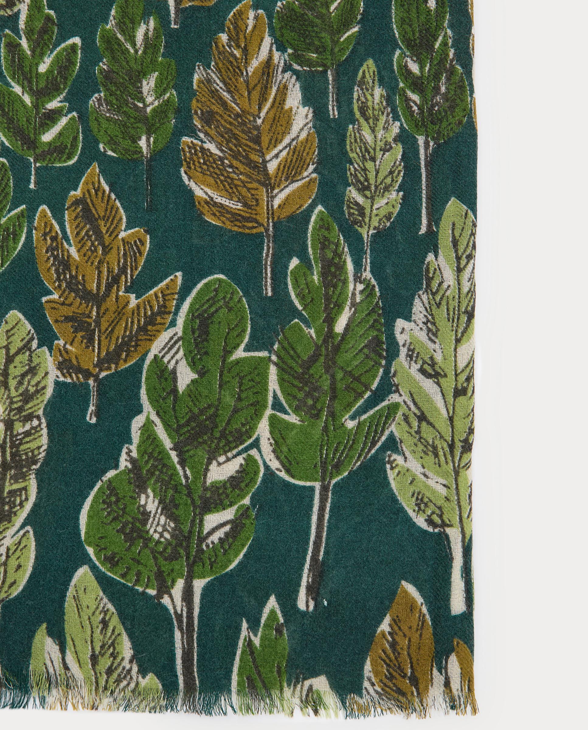 Fular de mujer 100% lana con estampados - Nice Things - Verde Verde-6