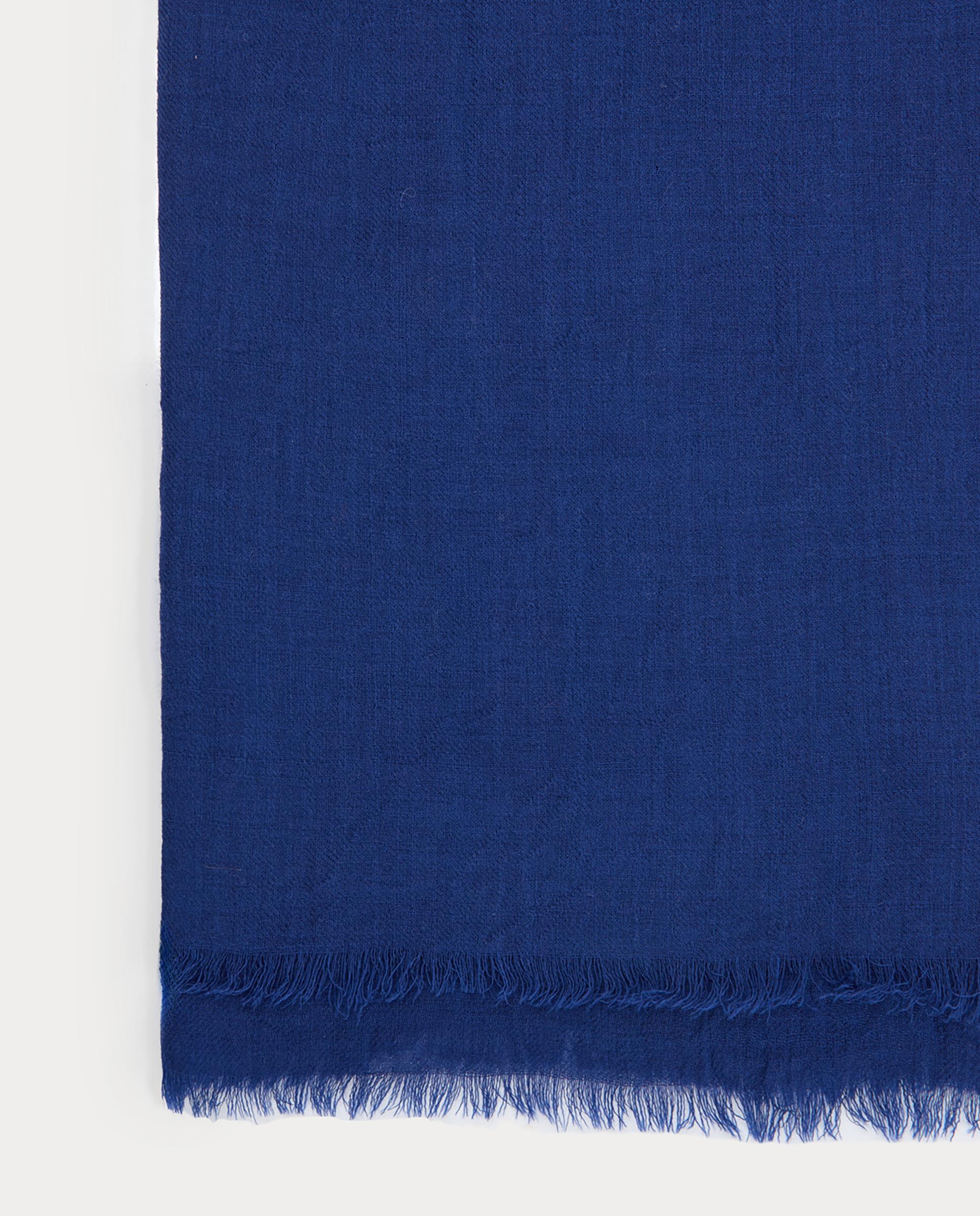 Fular de mujer 100% lana liso - Nice Things - Azul Azul-6
