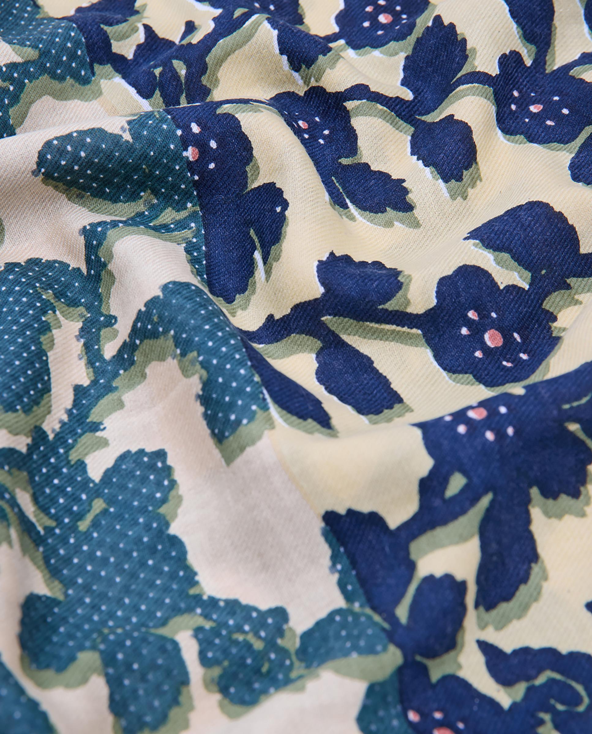 Imagen 6 de Fular de mujer 100% lana con estampado de flores - Nice Things - Crudo Crudo