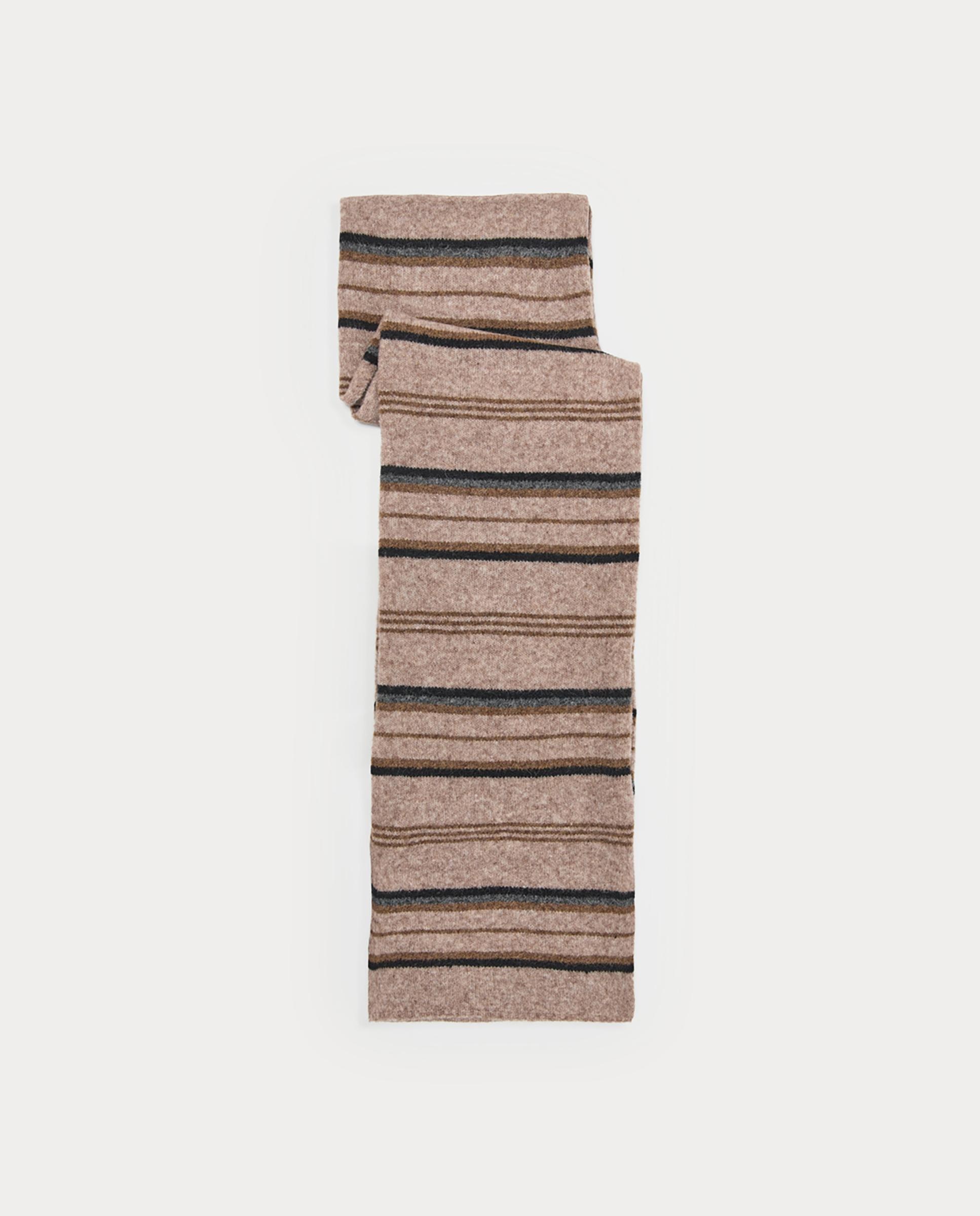 Bufanda de mujer larga con rayas - Nice Things - Natural Natural-1