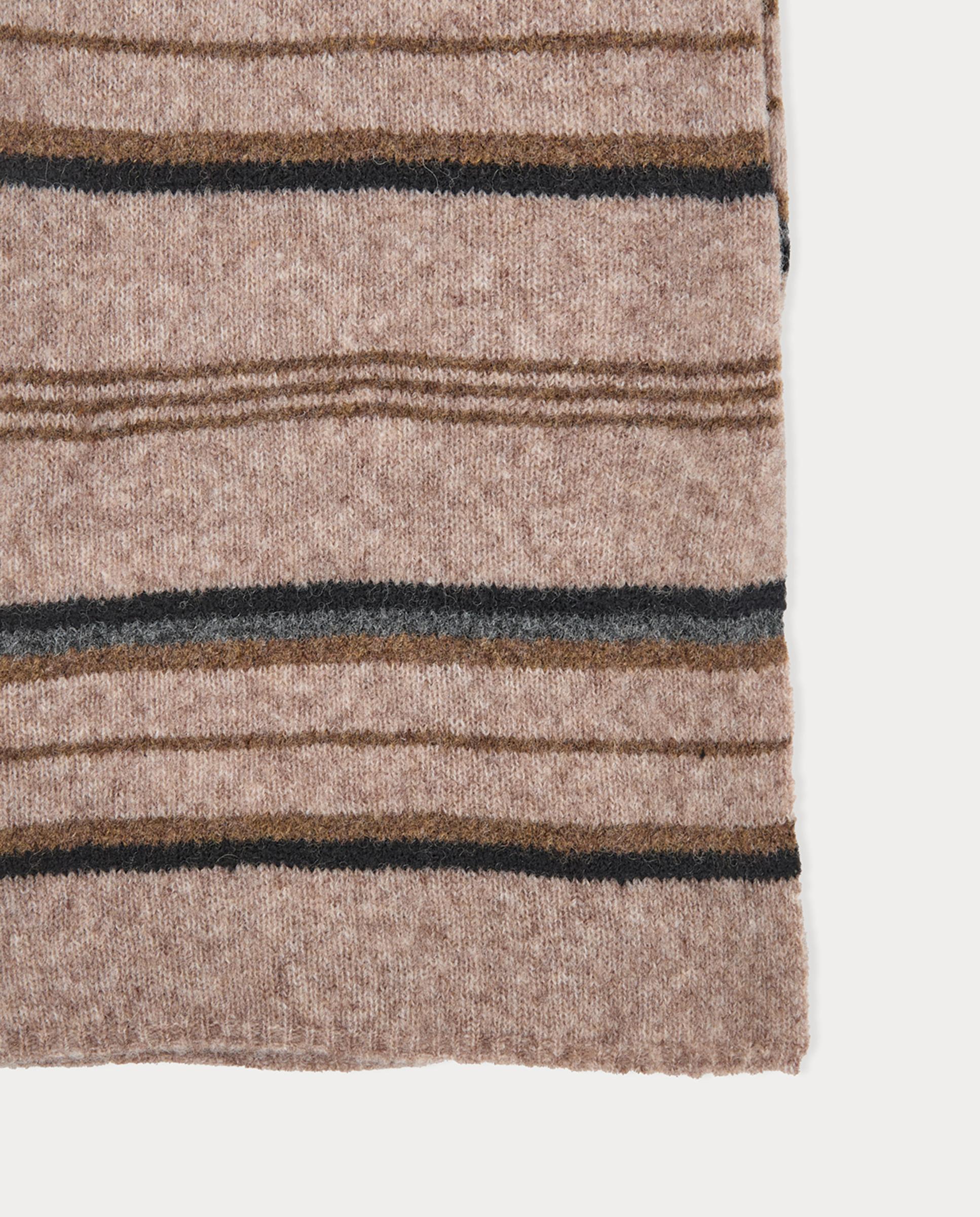 Bufanda de mujer larga con rayas - Nice Things - Natural Natural-6