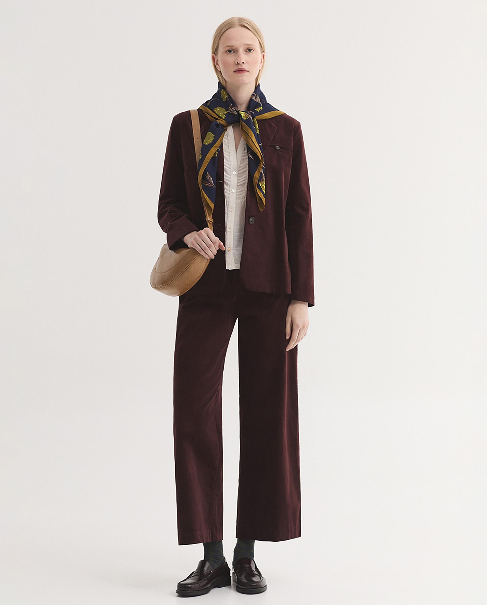 Camisa de mujer 100% algodón con cuello mao - Nice Things - Crudo Crudo-5
