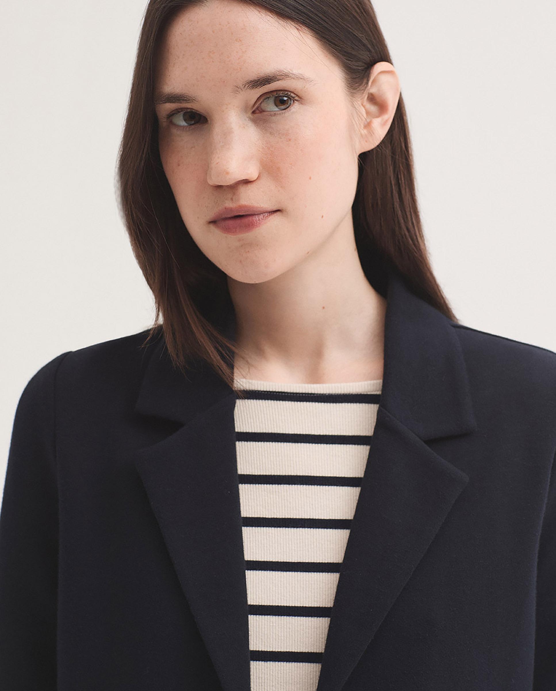 Blazer de mujer con bolsillos y cuello solapa - Nice Things - Azul marino Azul marino-2