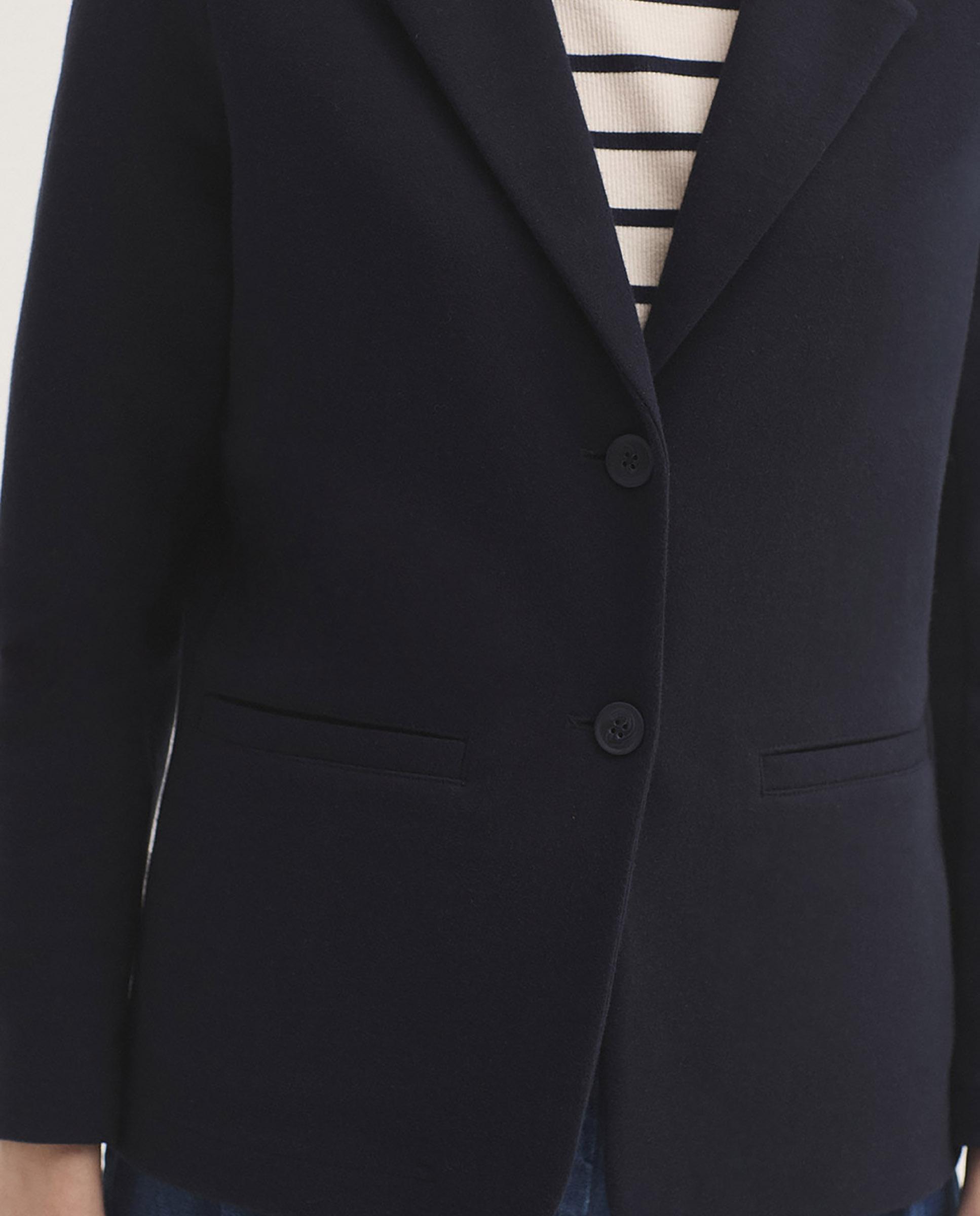 Blazer de mujer con bolsillos y cuello solapa - Nice Things - Azul marino Azul marino-5