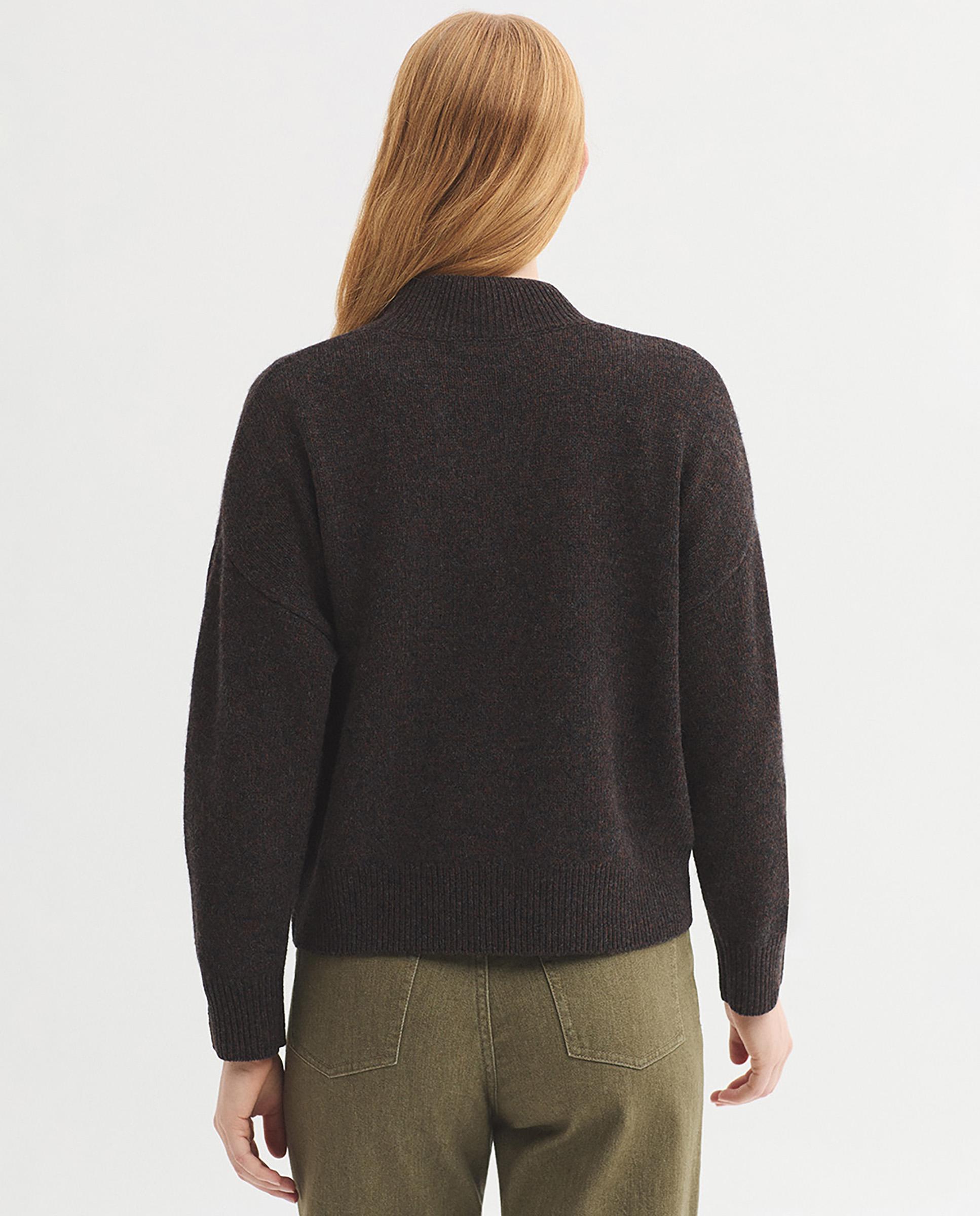 Imagen 5 de Jersey de mujer ancho con cuello alto - Nice Things - Marrón Marrón