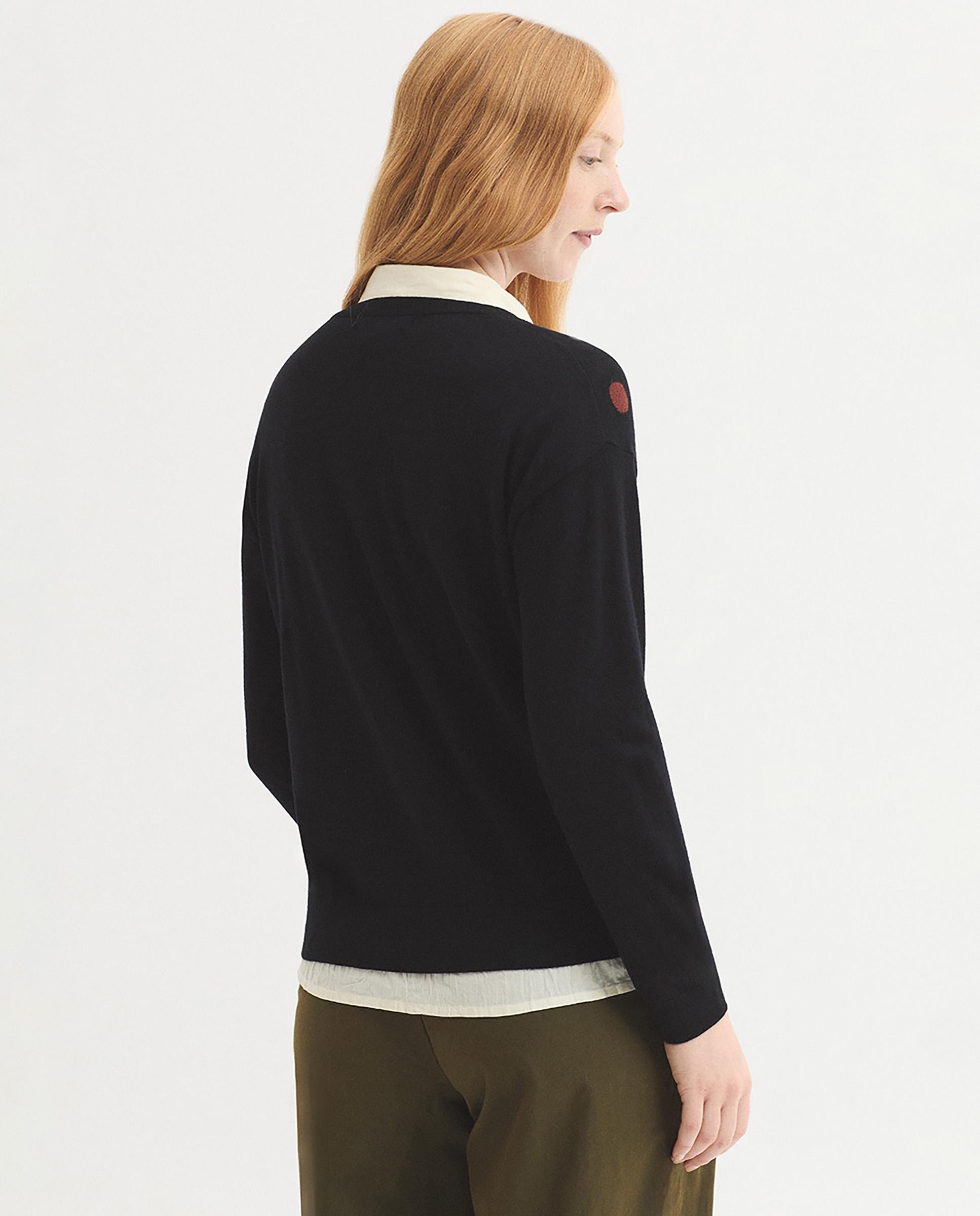 Imagen 4 de Jersey de mujer con lunares y cuello redondo - Nice Things - Negro Negro