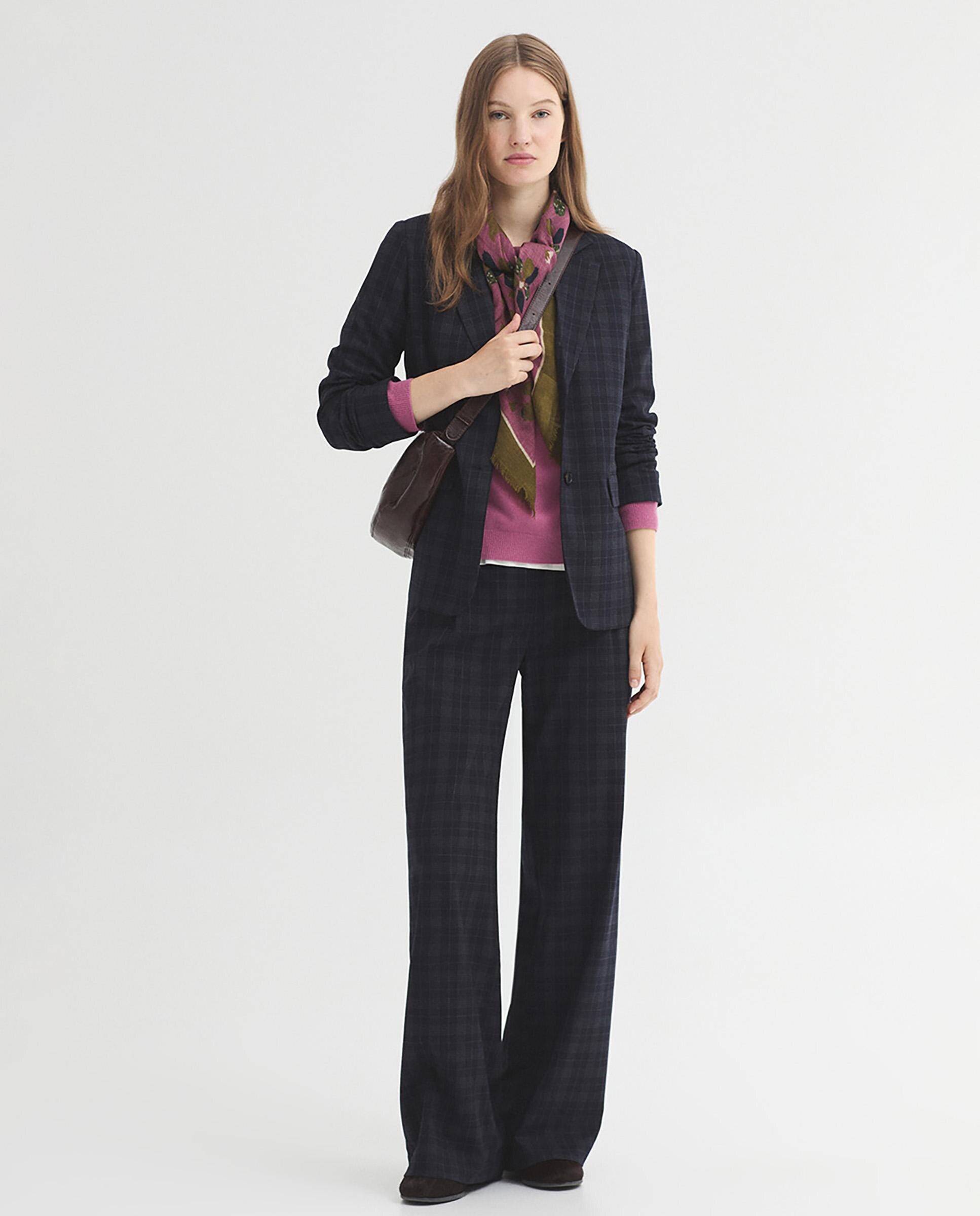 Jersey de mujer con cuello redondo liso - Nice Things - Rosa Rosa-6