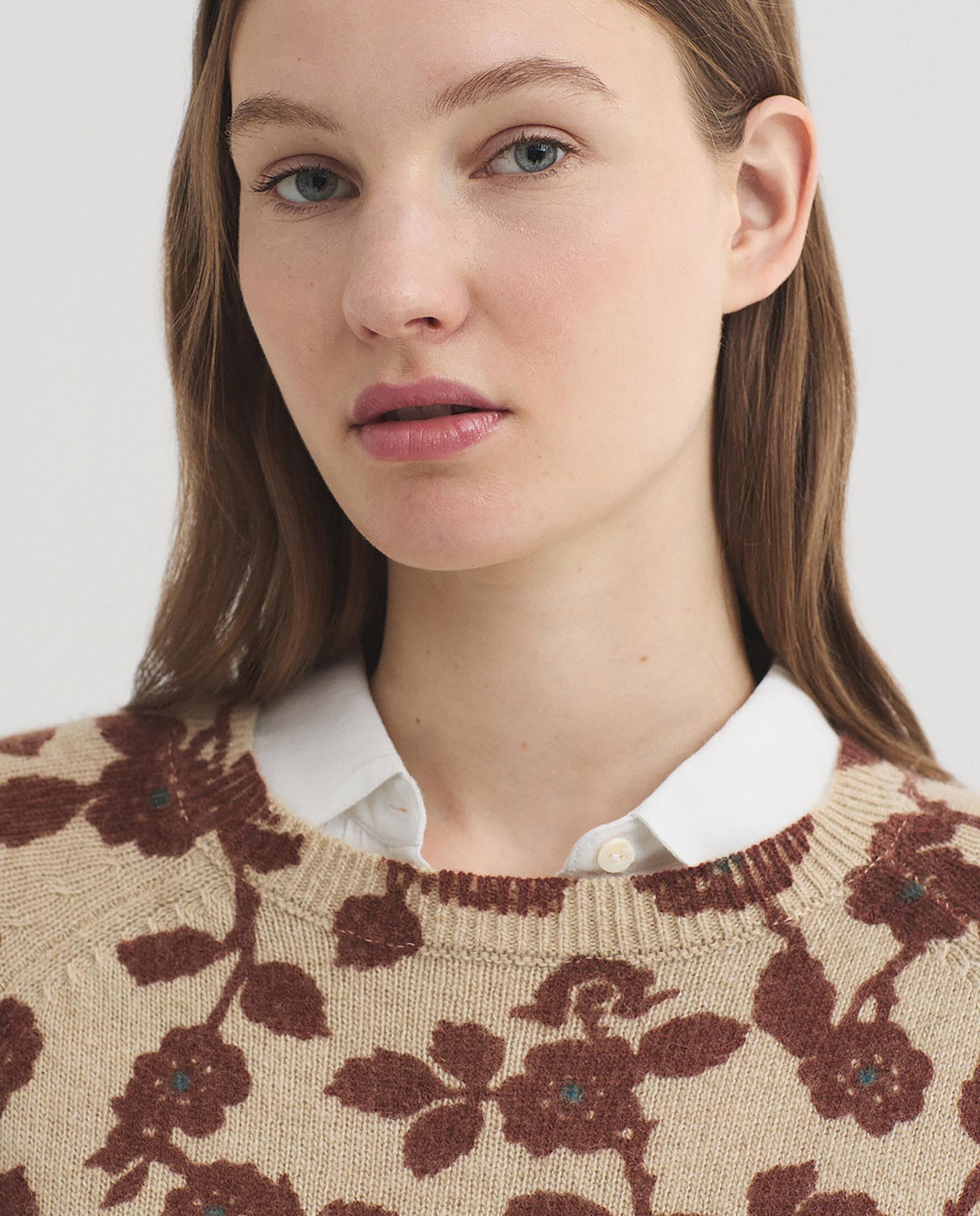 Jersey de mujer con estampado de flores - Nice Things - Crudo Crudo-2
