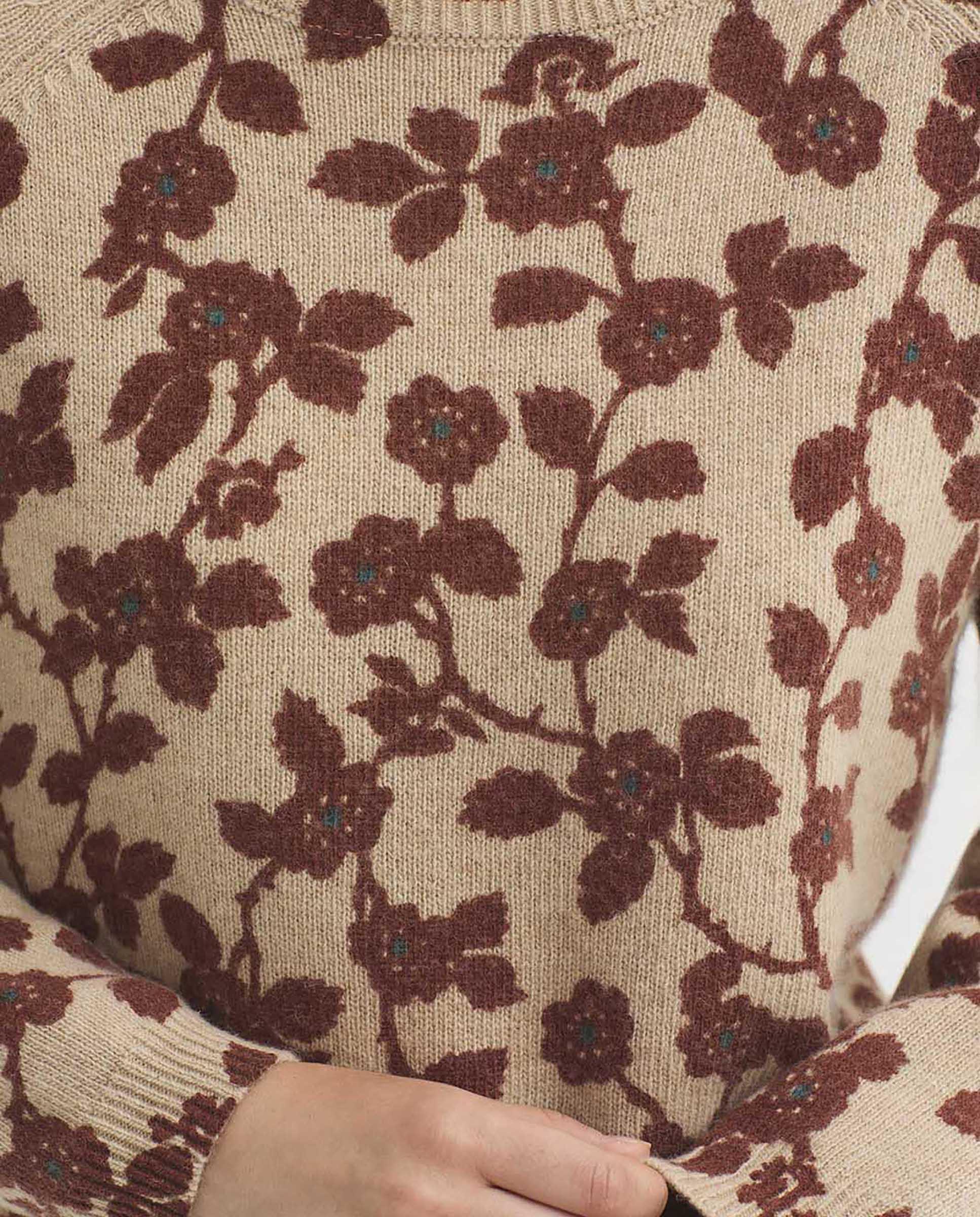 Jersey de mujer con estampado de flores - Nice Things - Crudo Crudo-6