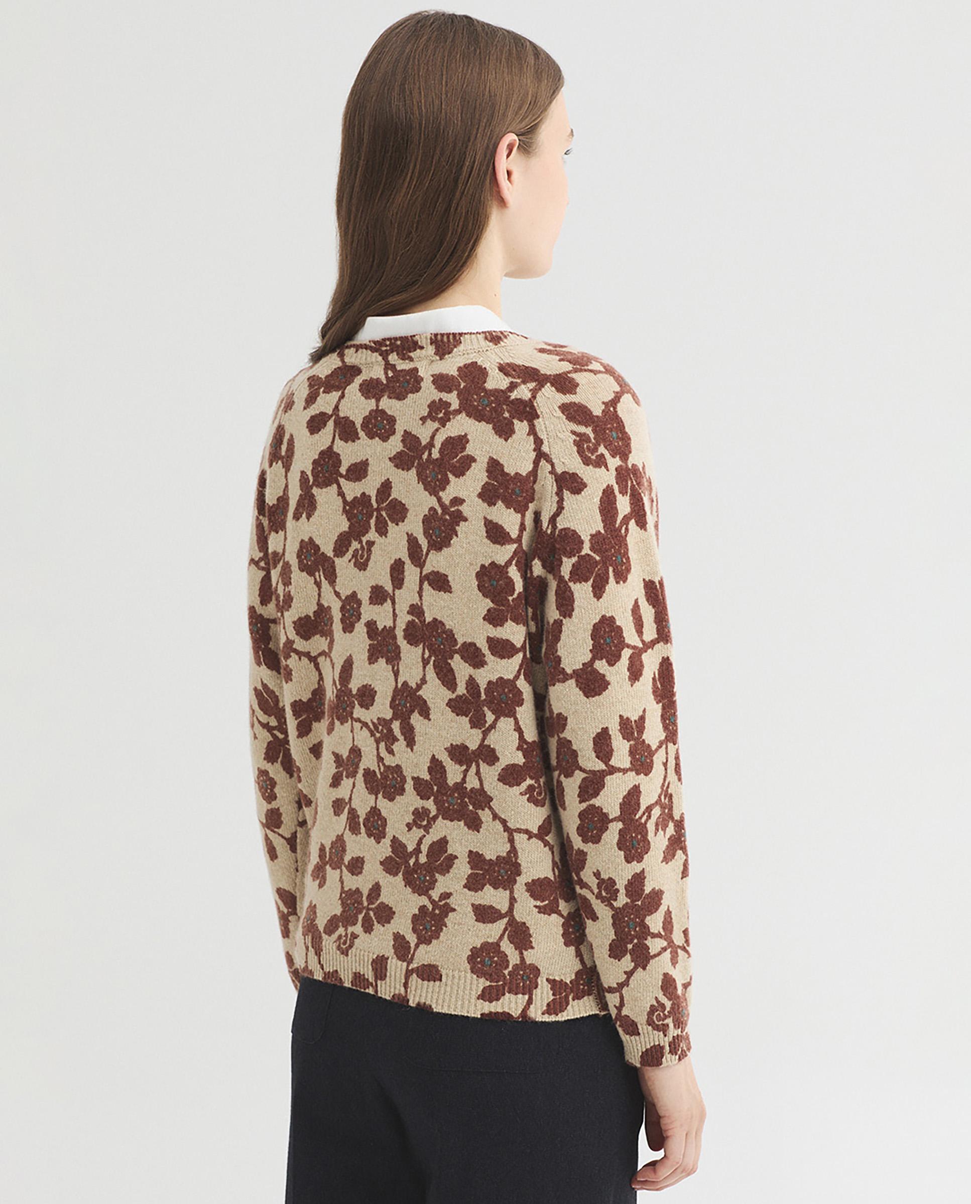 Jersey de mujer con estampado de flores - Nice Things - Crudo Crudo-3