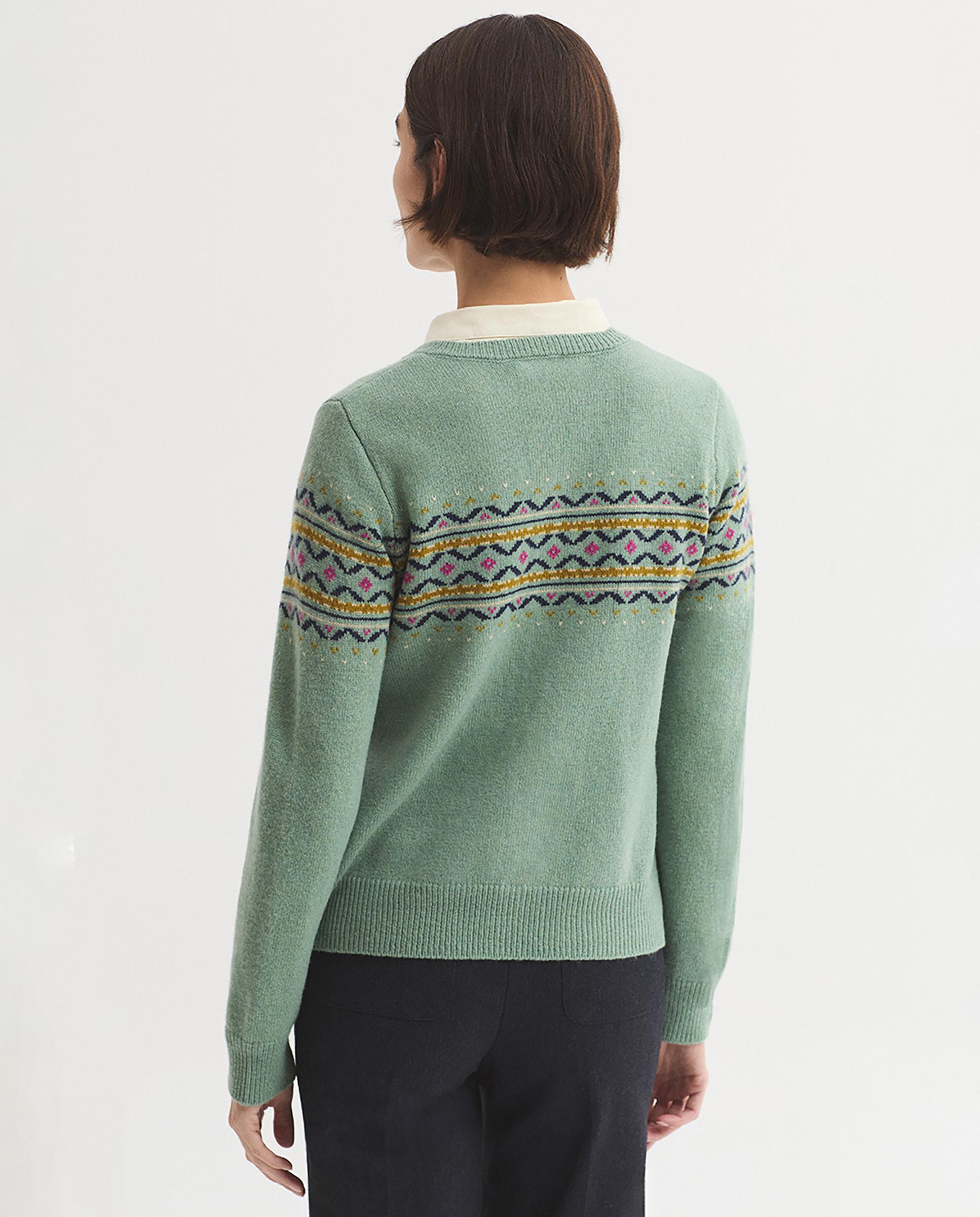 Imagen 5 de Cárdigan de mujer con cuello redondo de manga larga - Nice Things - Verde claro Verde claro
