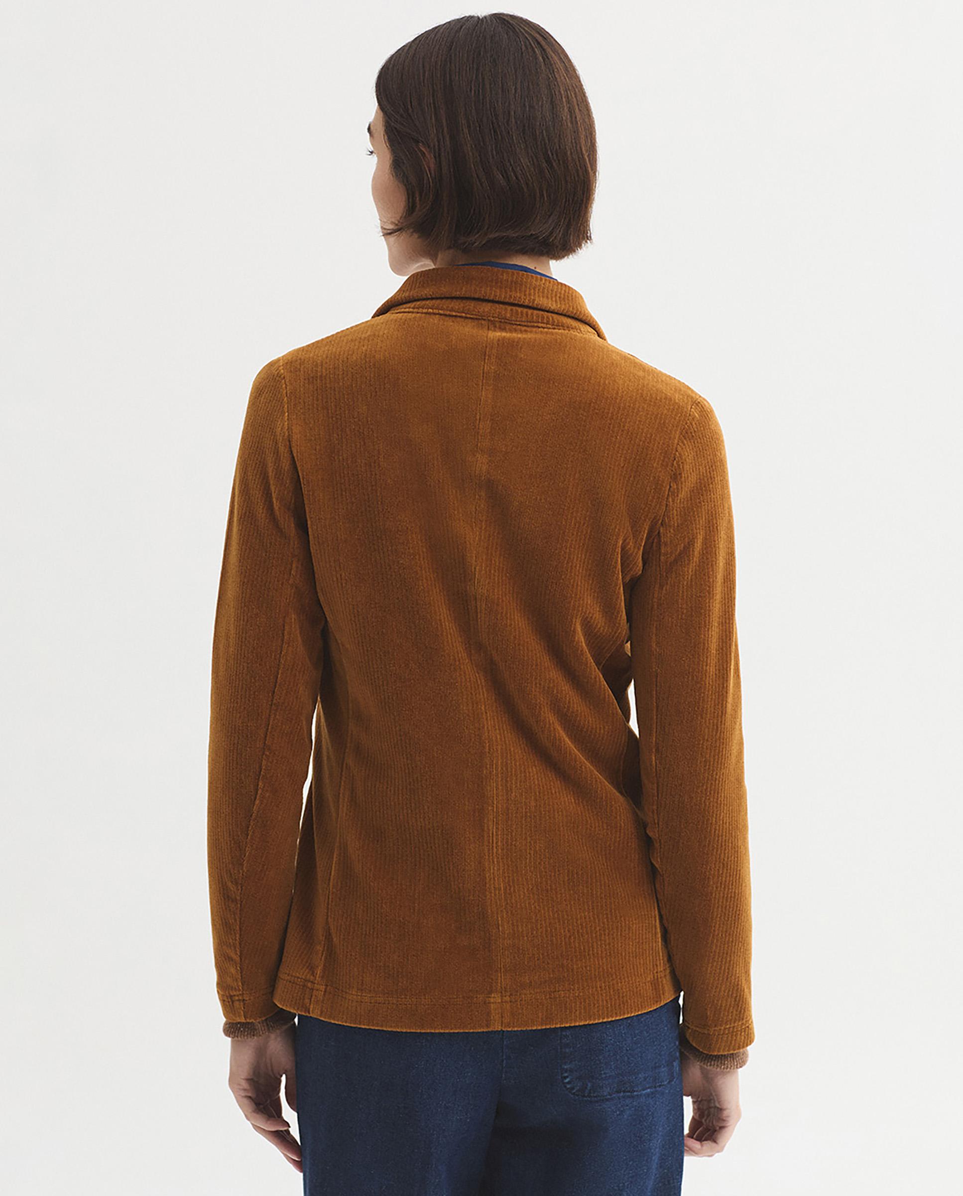 Imagen 5 de Blazer de mujer de pana con bolsillos de vivo - Nice Things - Ocre Ocre