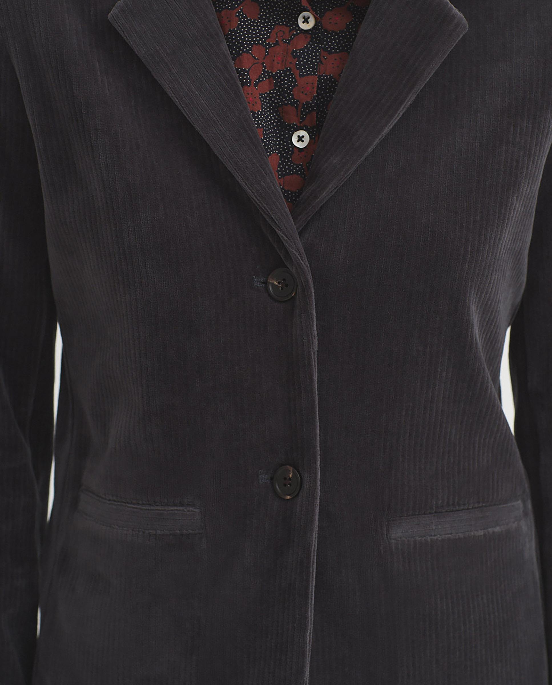 Blazer de mujer de pana con bolsillos - Nice Things - Gris Gris-6
